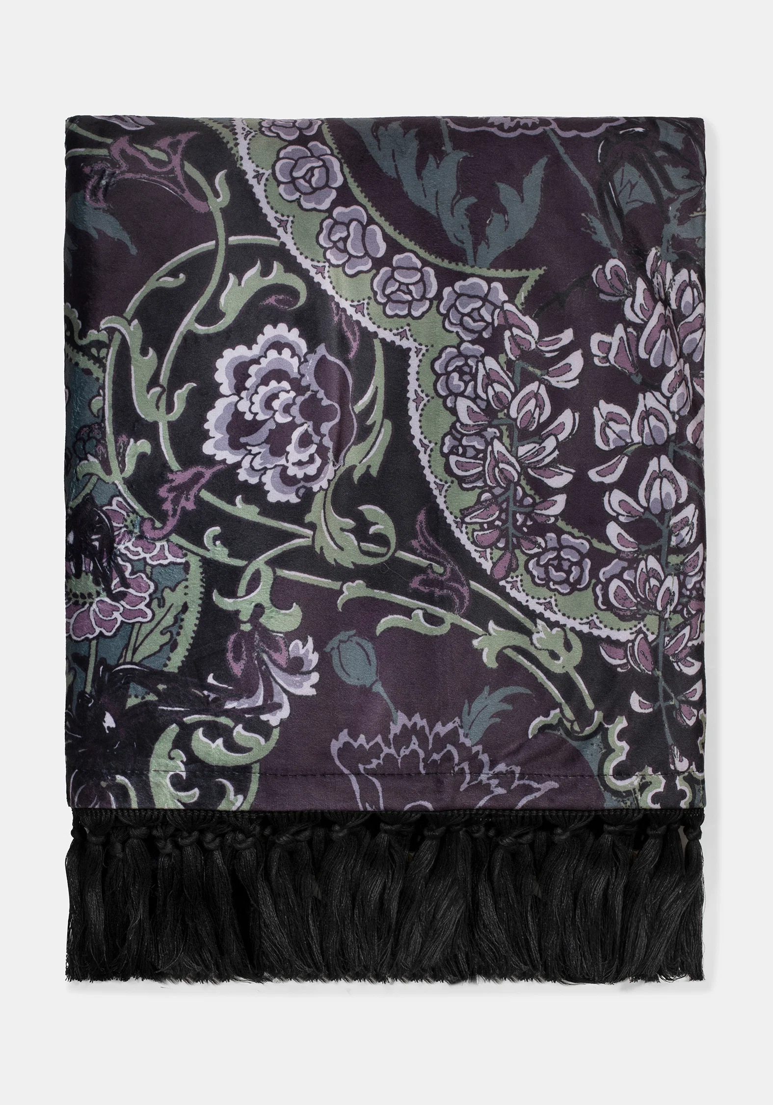 Effie Velvet Tassel Blanket - Image 4