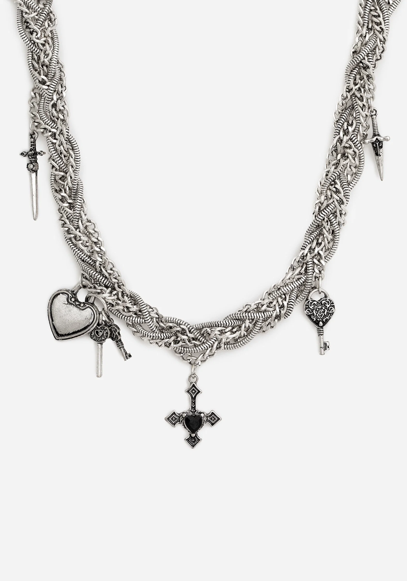 Eilir Twisted Vintage Charm Necklace - Image 3