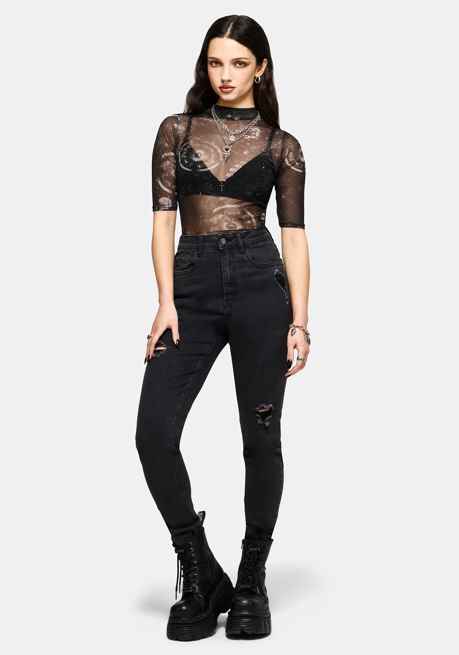 Elise Celestial Jinx Mesh Top - Image 5