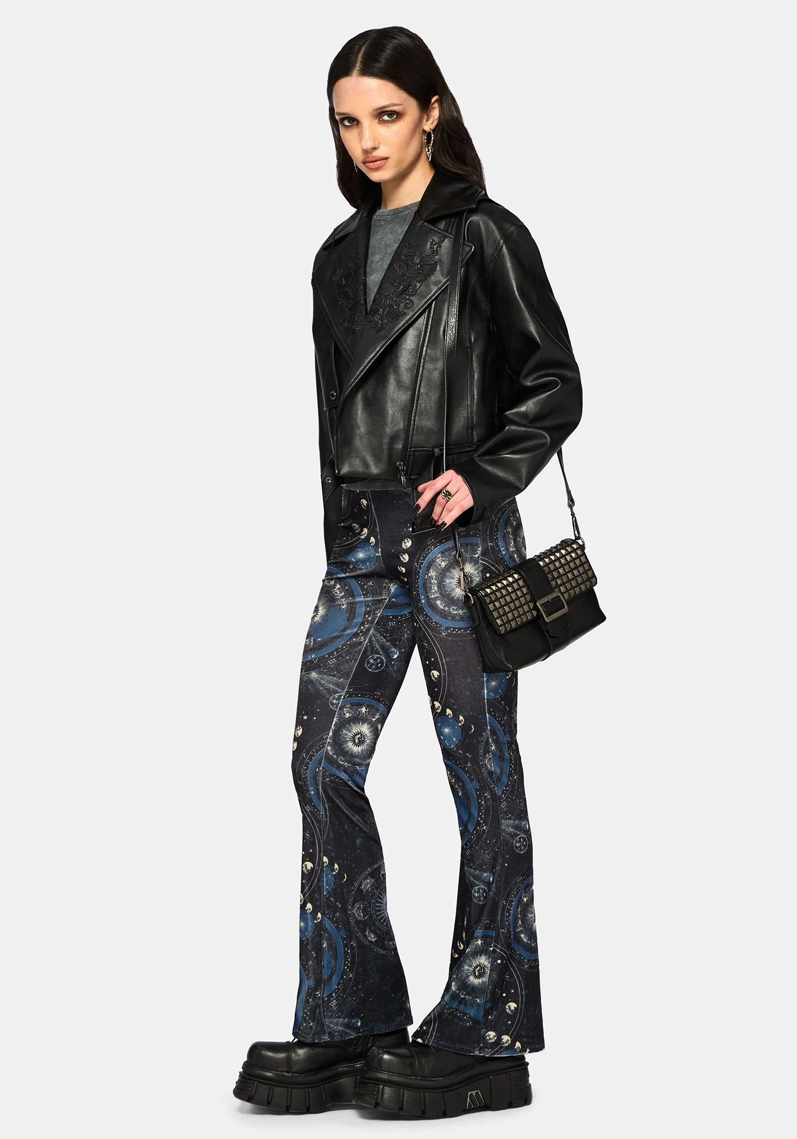 Elise Celestial Velour Split Hem Flare - Image 6