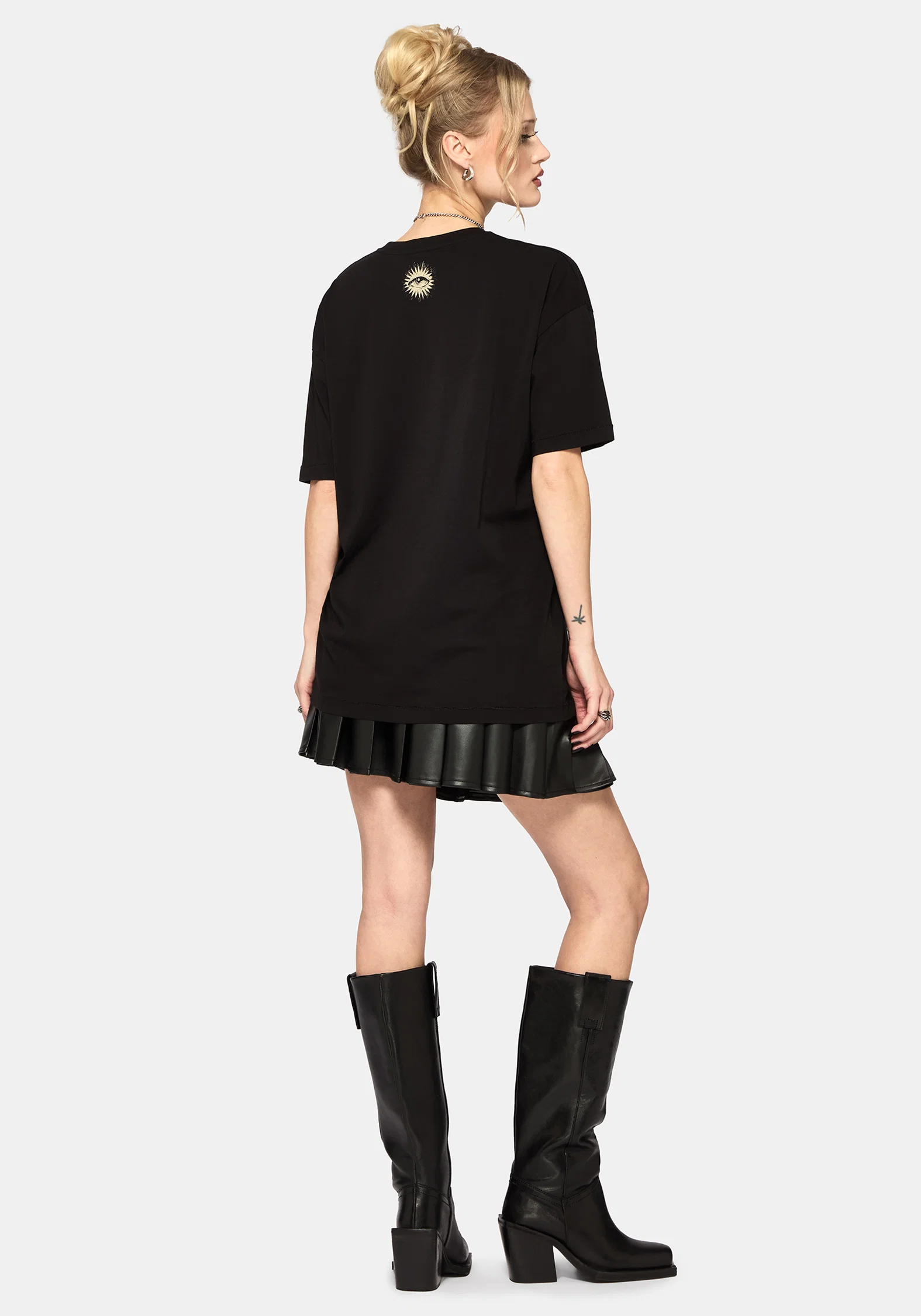 Elise Zodiac Celestial Print Oversized T-Shirt - Image 3