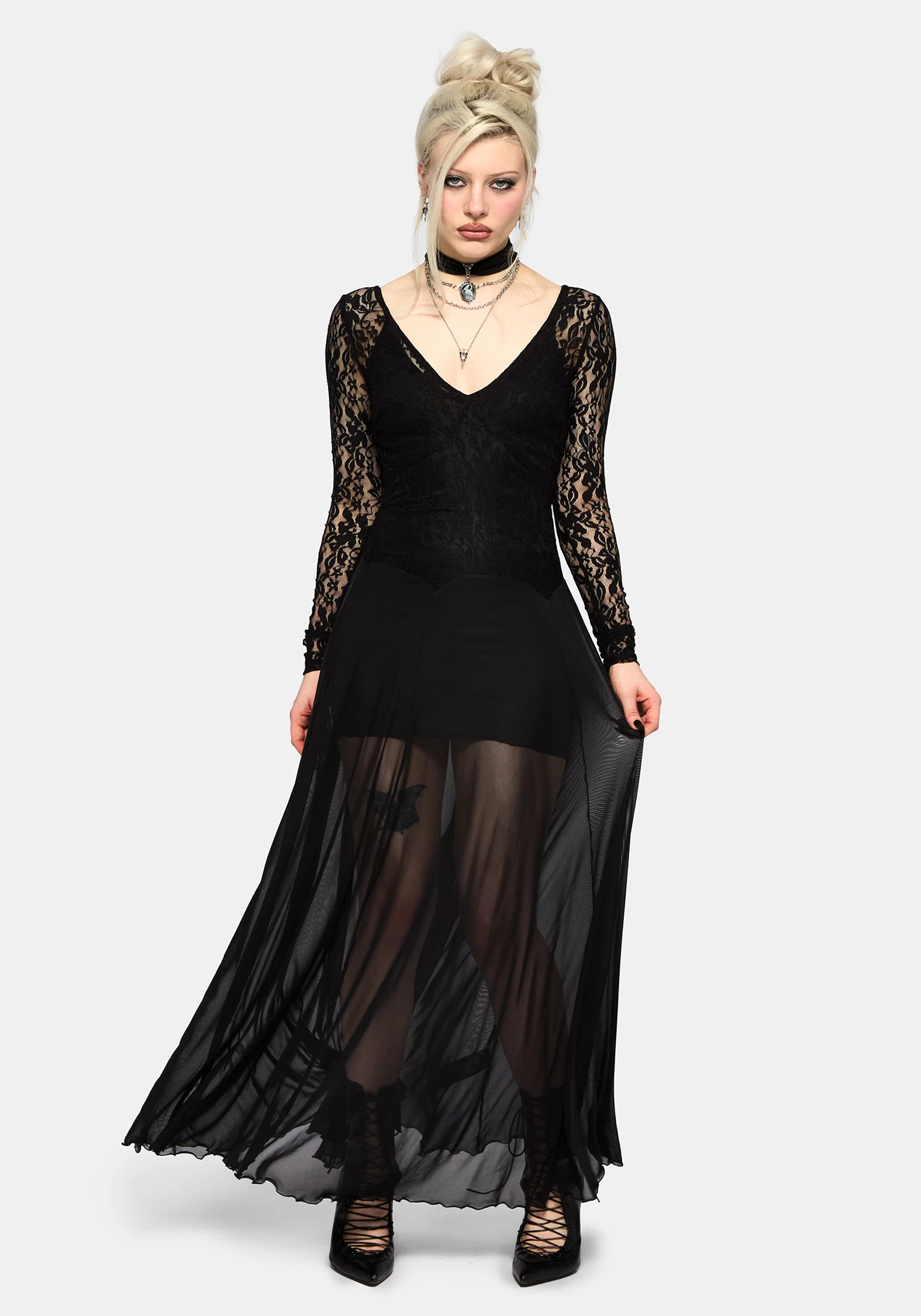 Eltharia Lace Bodice Maxi Dress - Image 4