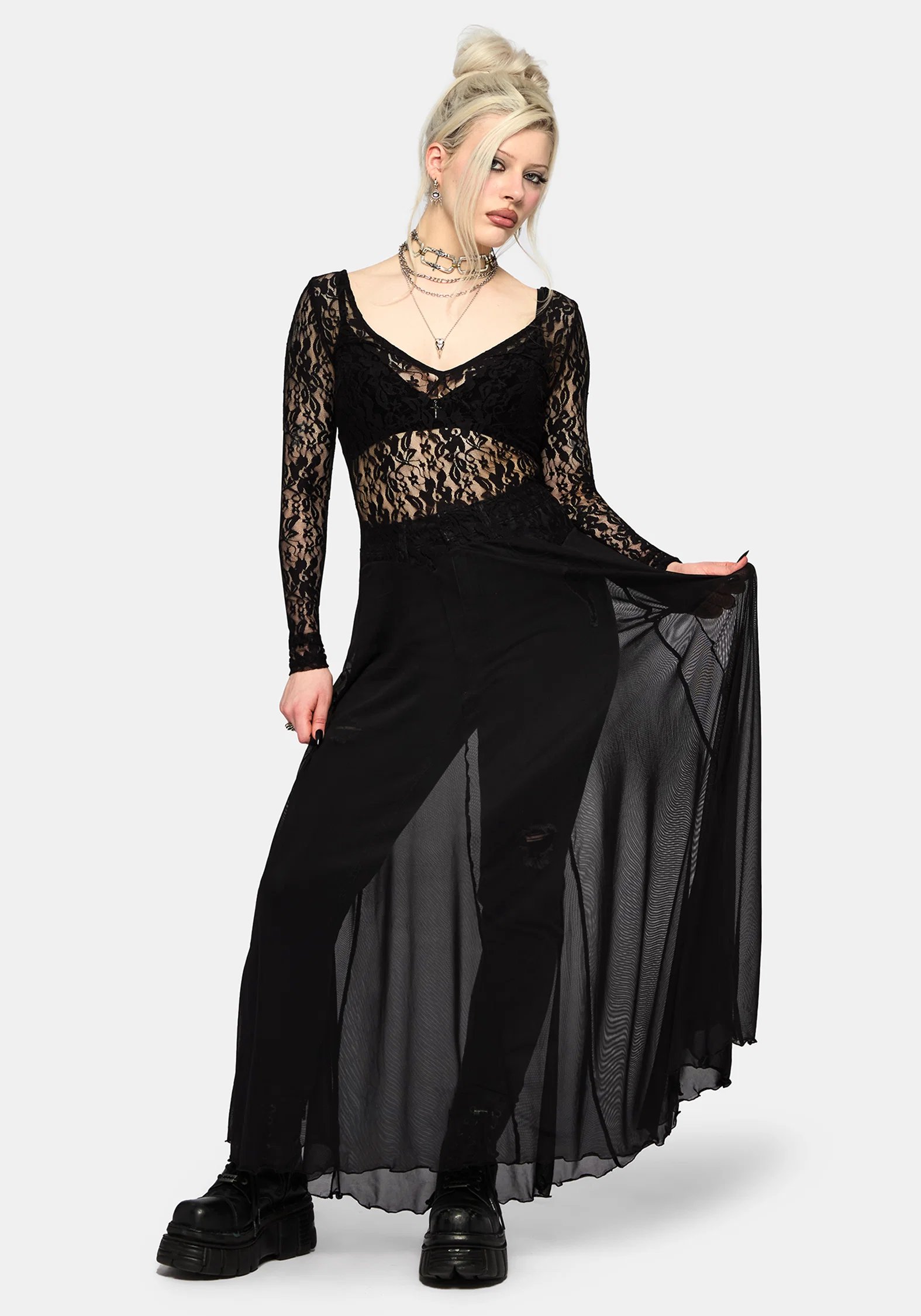 Eltharia Lace Bodice Maxi Dress - Image 6