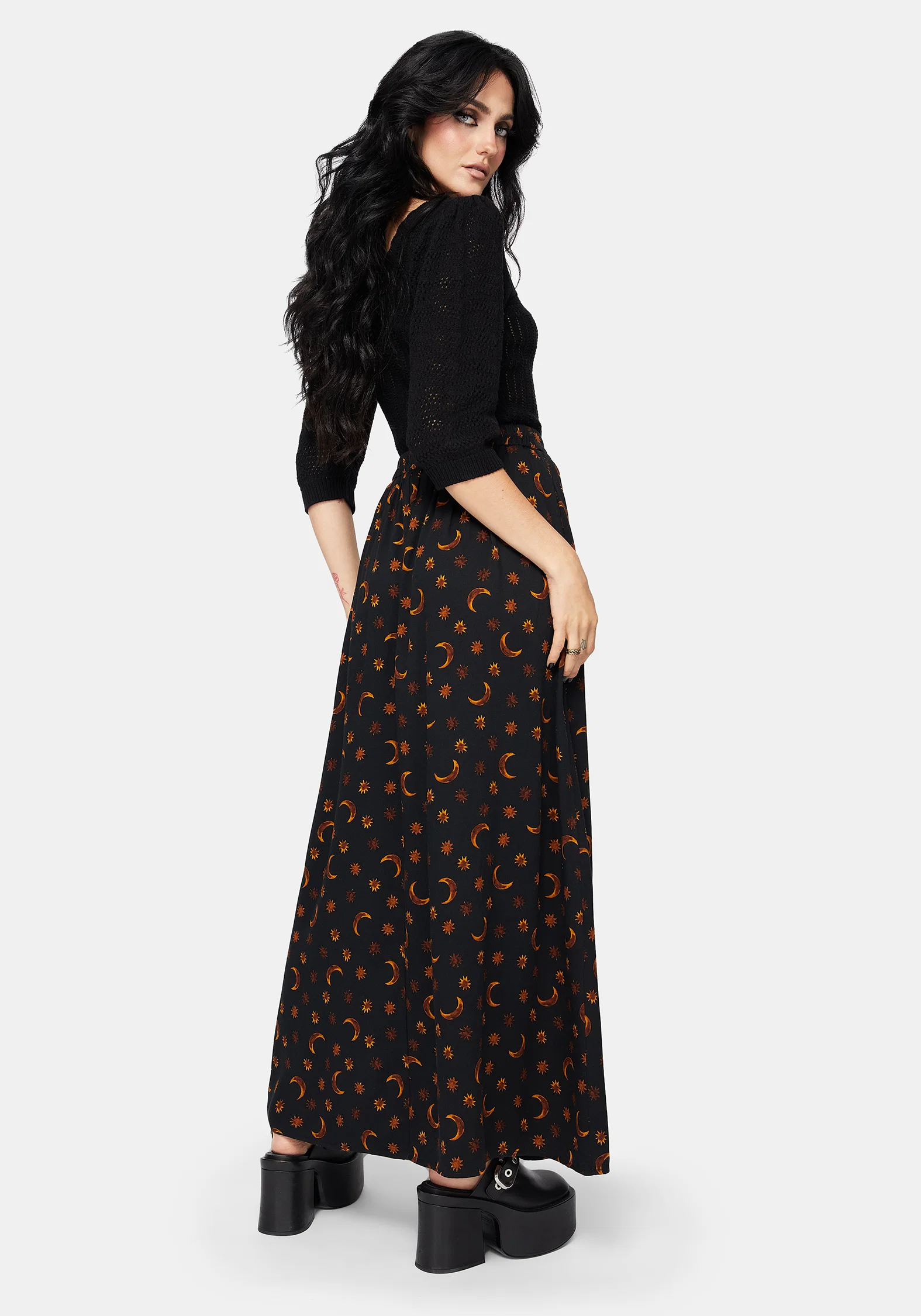 Elura Celestial Print Maxi Skirt - Image 3
