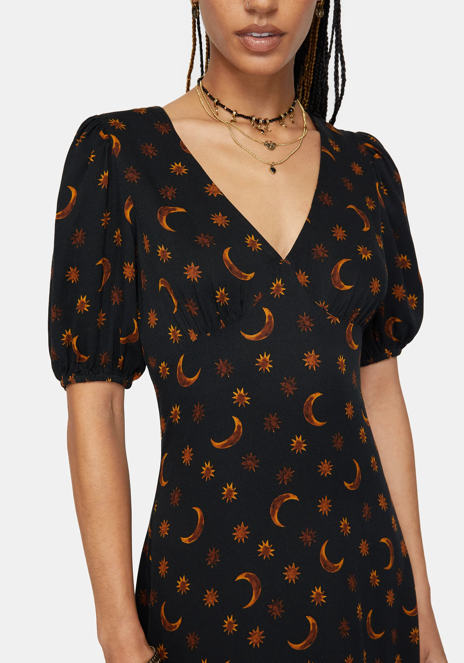 Elura Celestial Print Midaxi Dress - Image 2