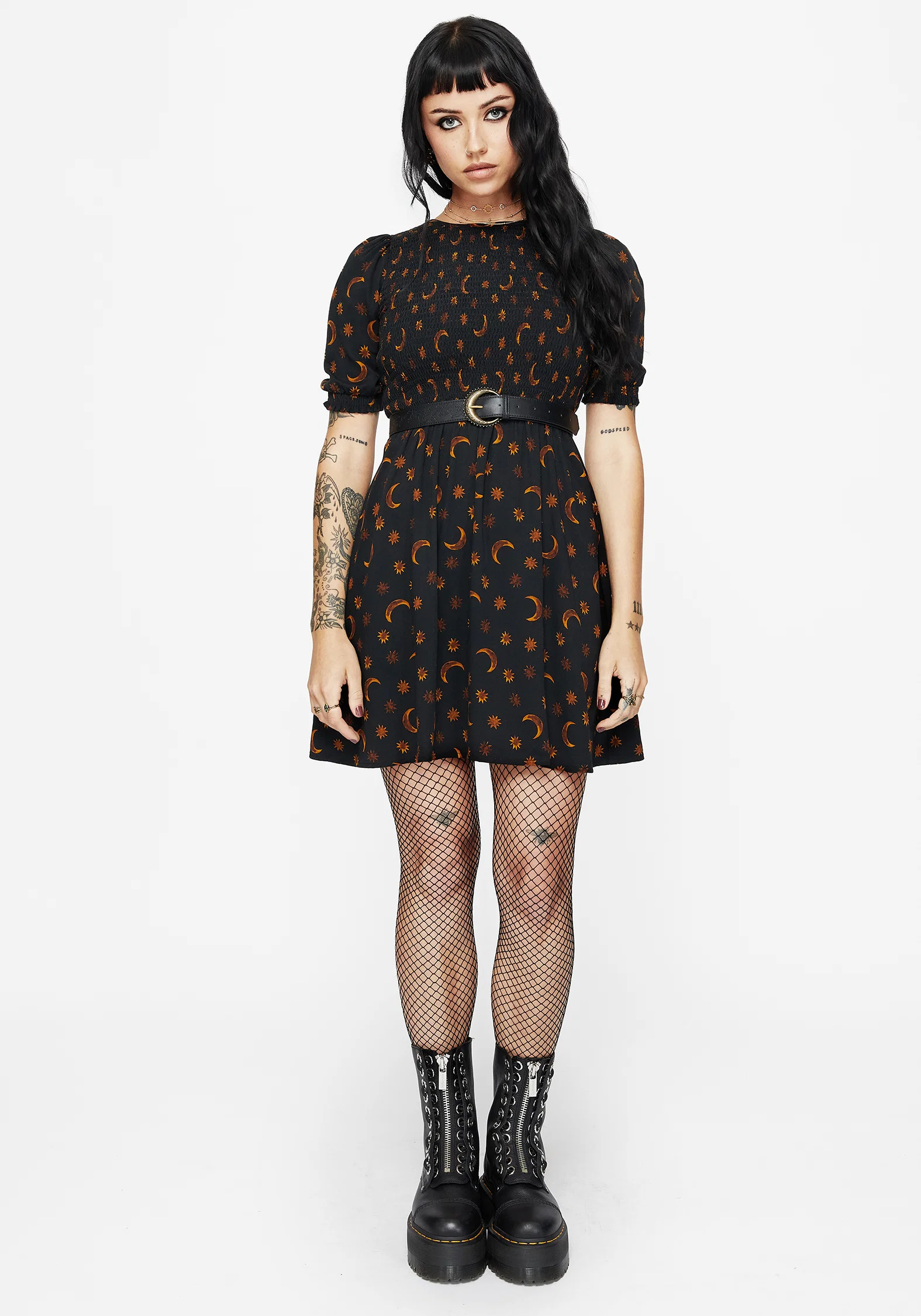 Elura Celestial Print Mini Dress - Image 5