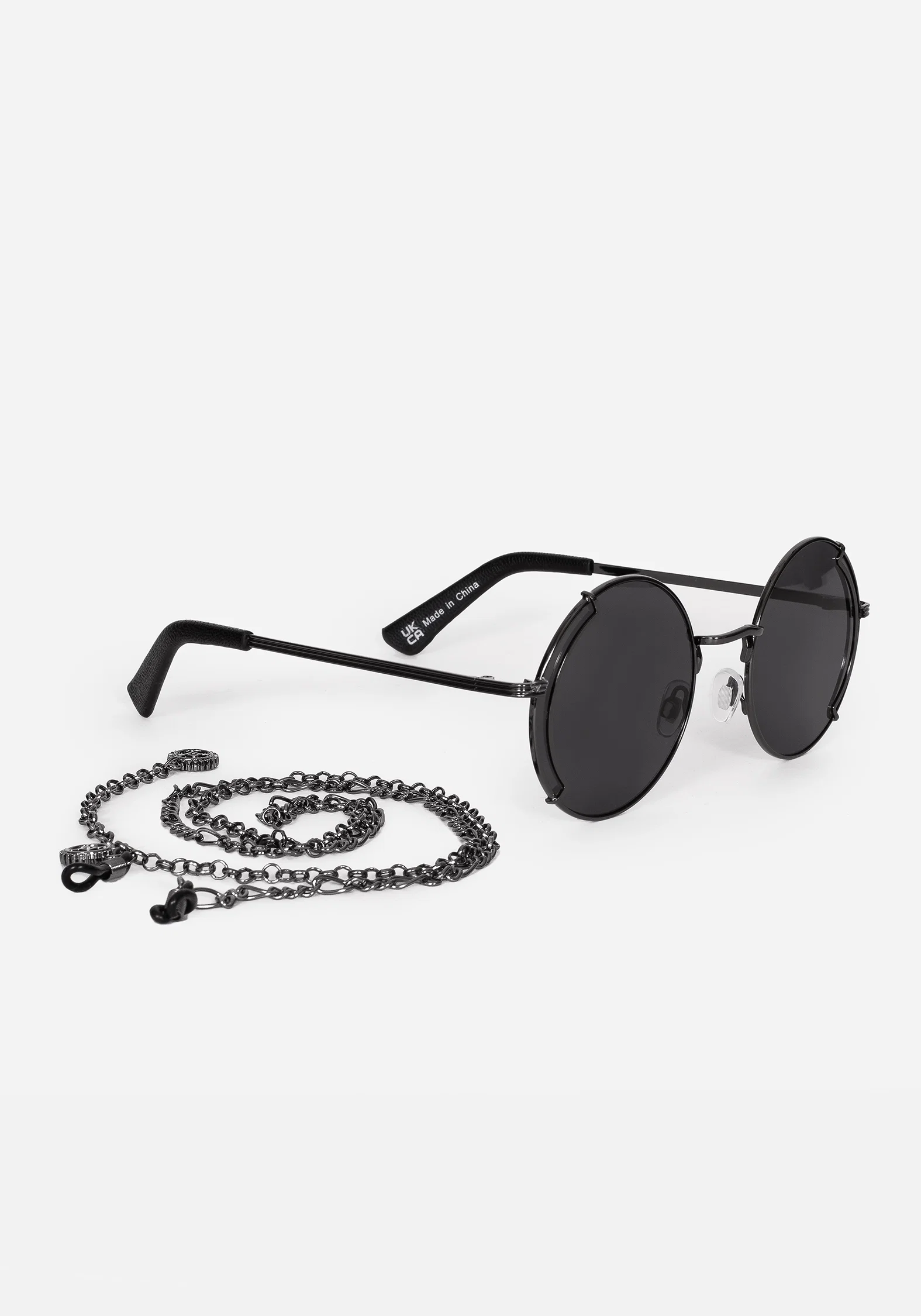 Emilie Round Sunglasses with Chain - Image 8