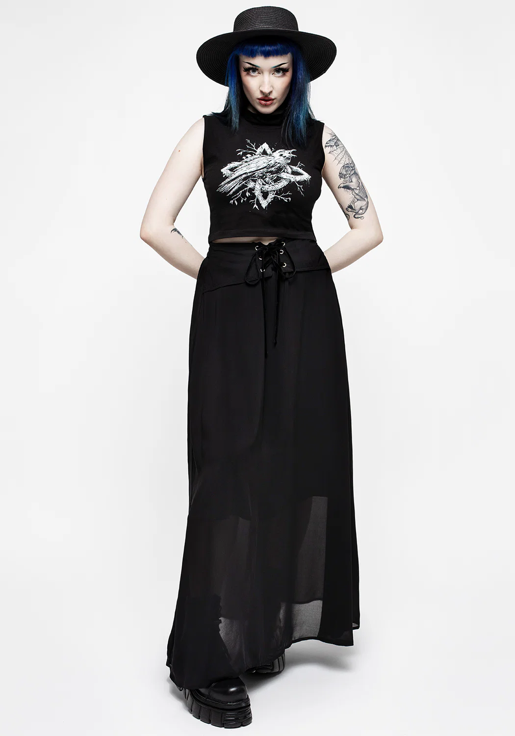 Eris Lace Up Maxi Skirt - Image 5