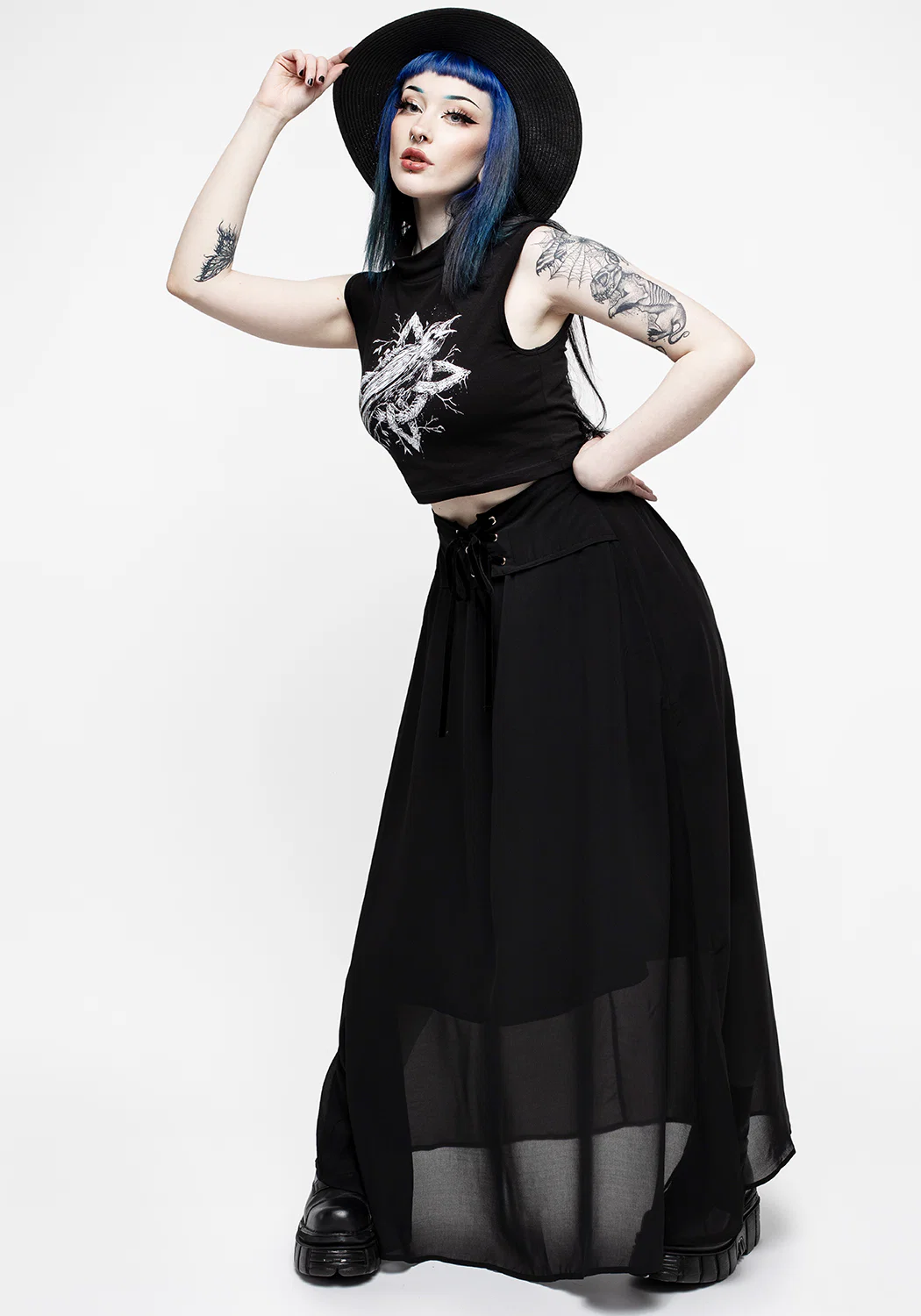 Eris Lace Up Maxi Skirt - Image 7