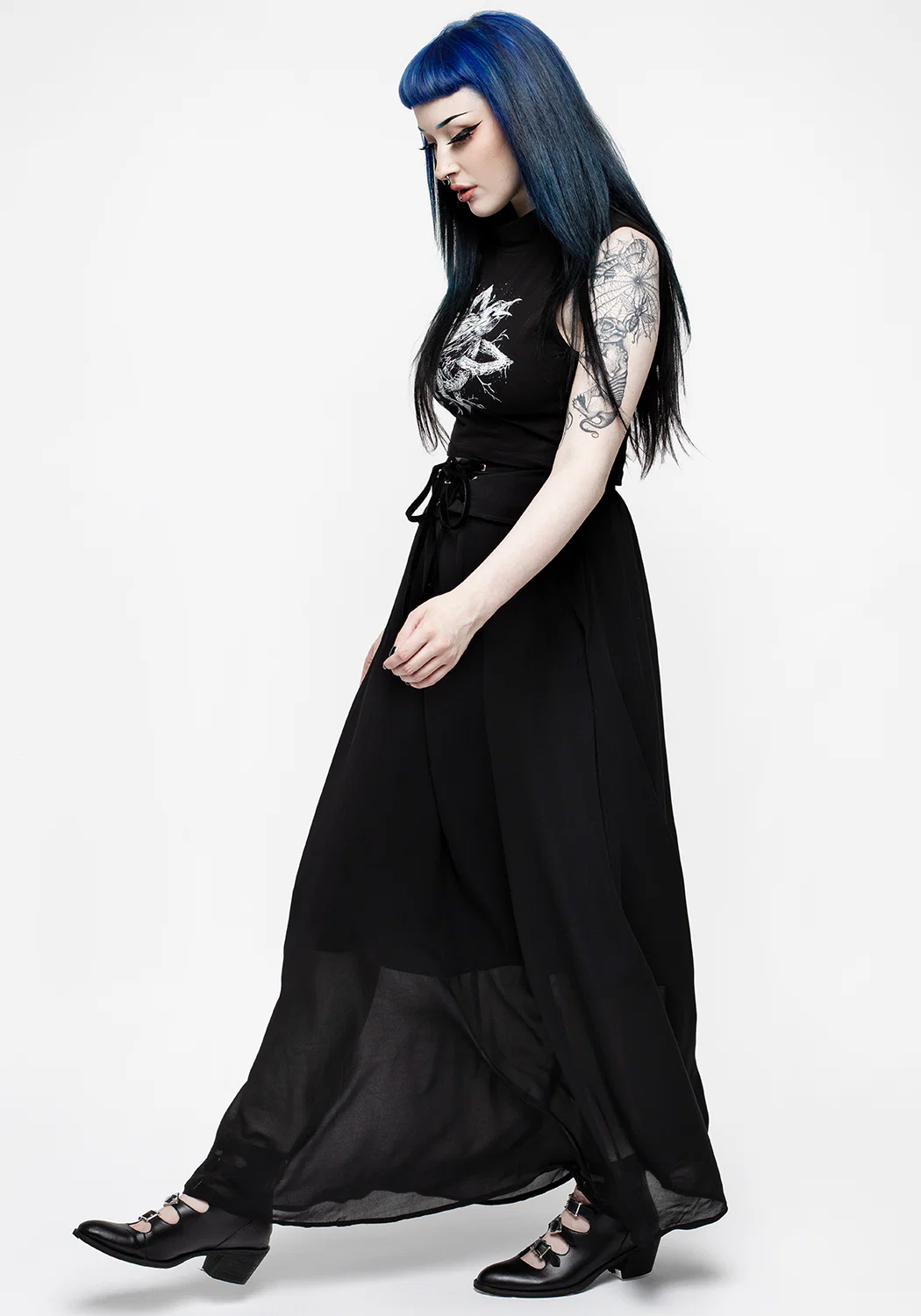 Eris Lace Up Maxi Skirt - Image 8