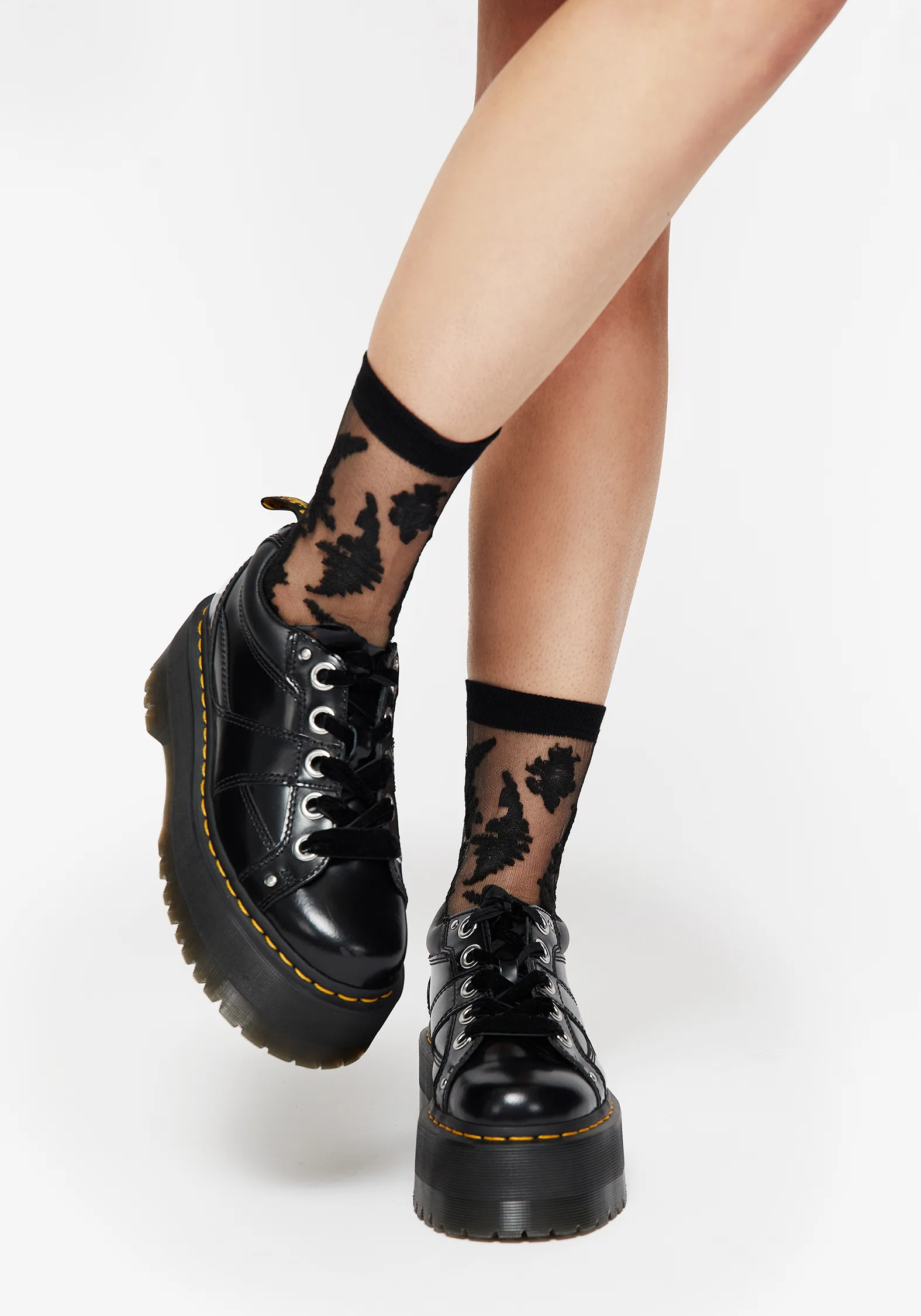 Esoteric Fern Lace Socks - Image 3