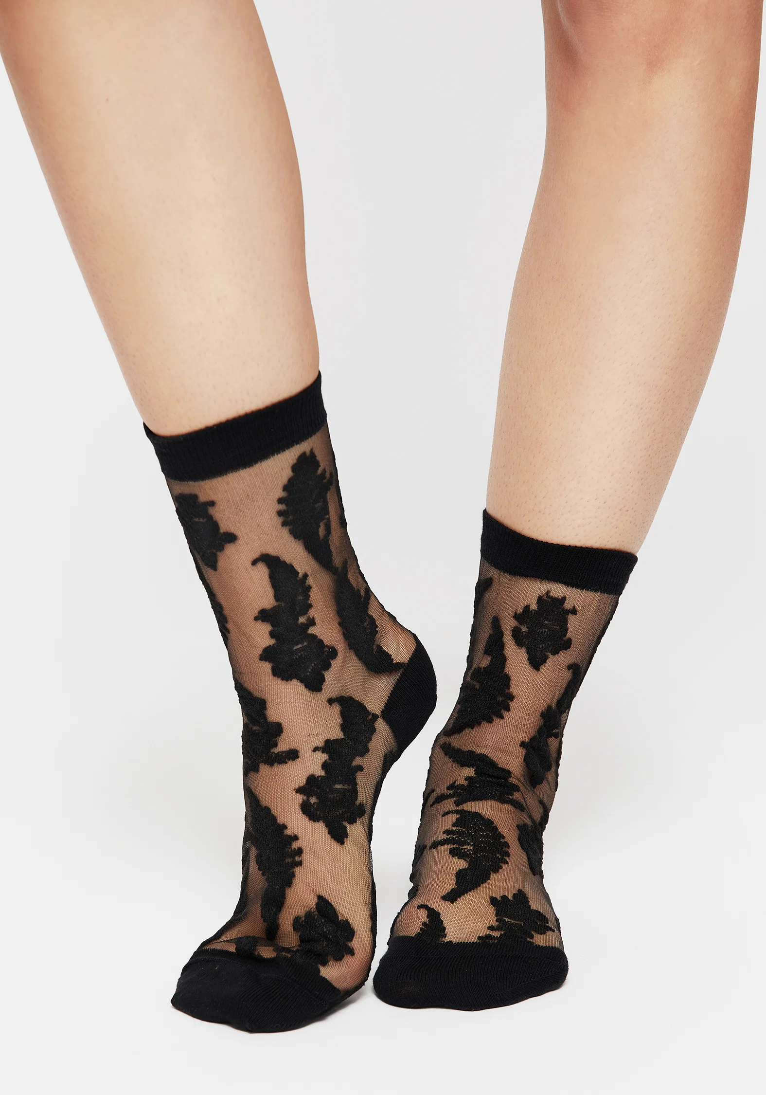 Esoteric Fern Lace Socks - Image 6
