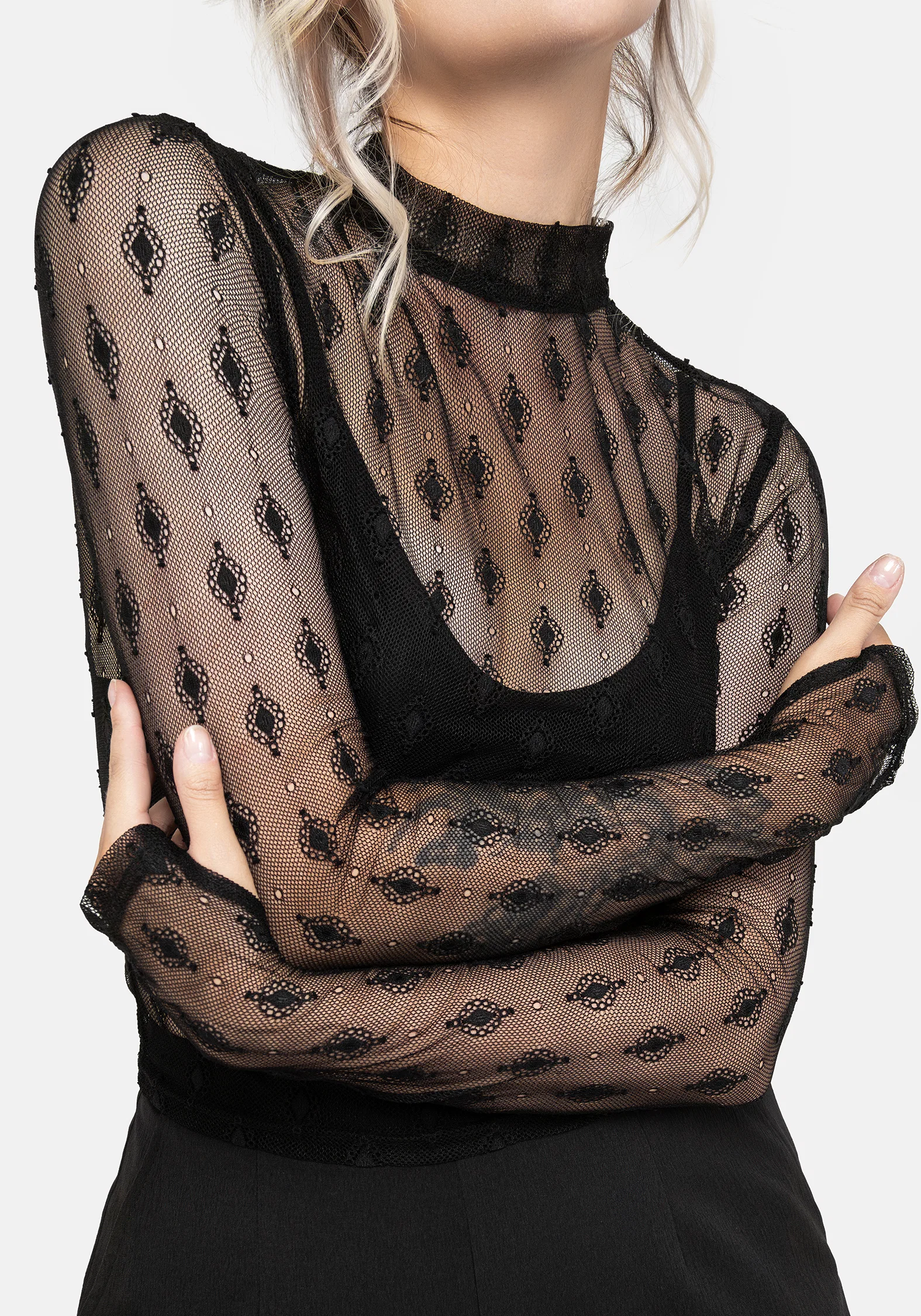 Essendi Long Sleeve Mesh Top - Image 2