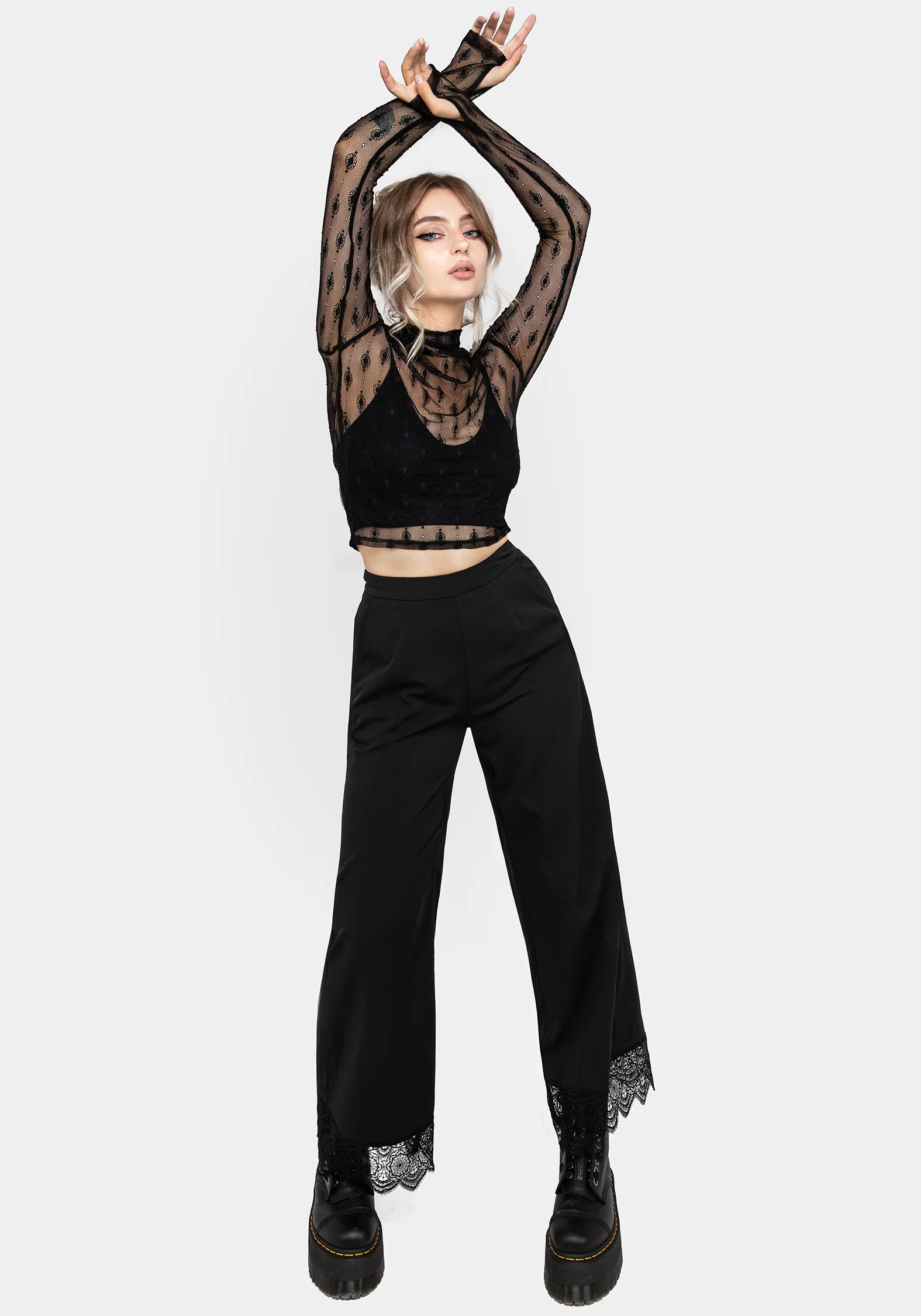 Essendi Long Sleeve Mesh Top - Image 4