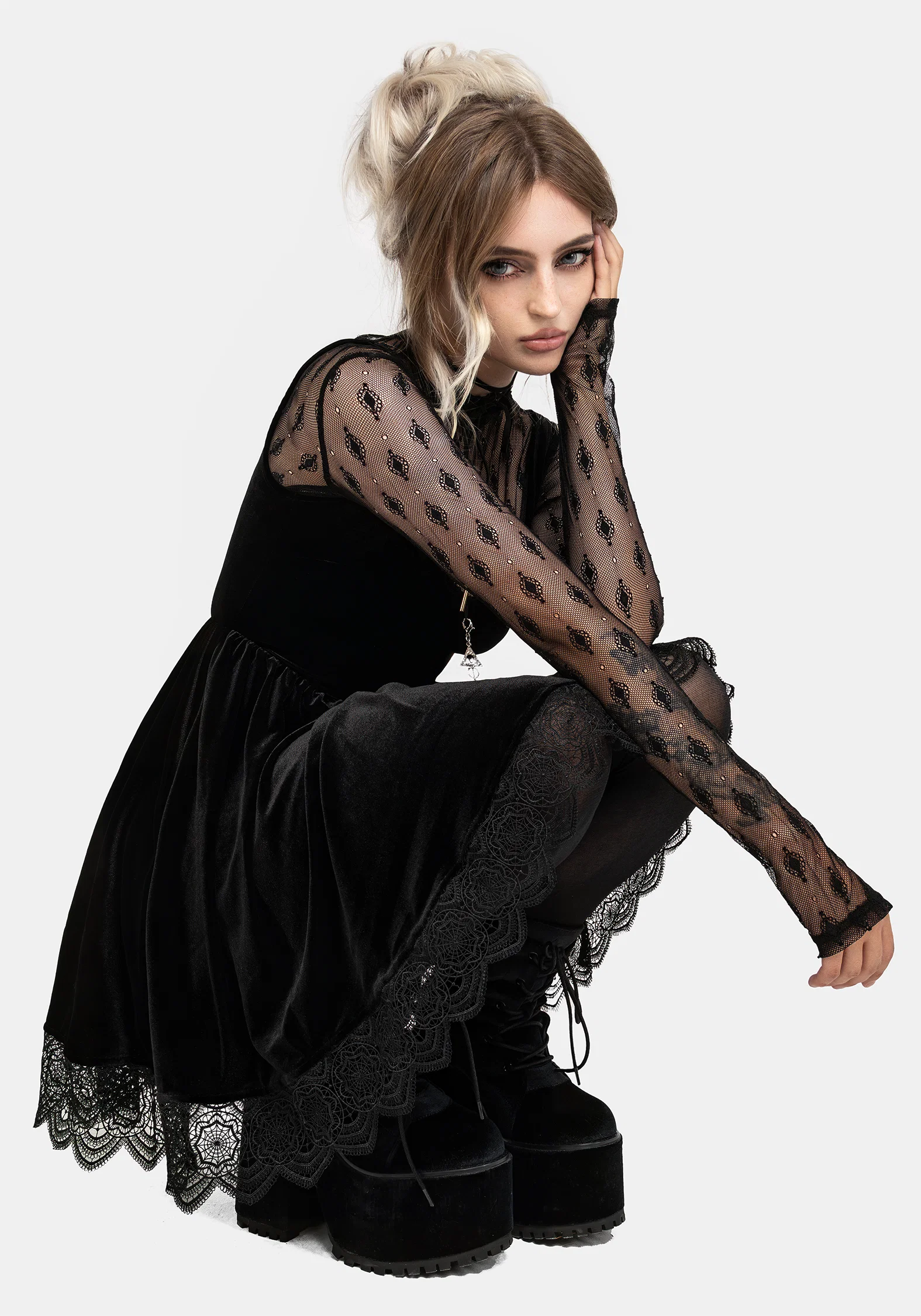 Essendi Long Sleeve Mesh Top - Image 6