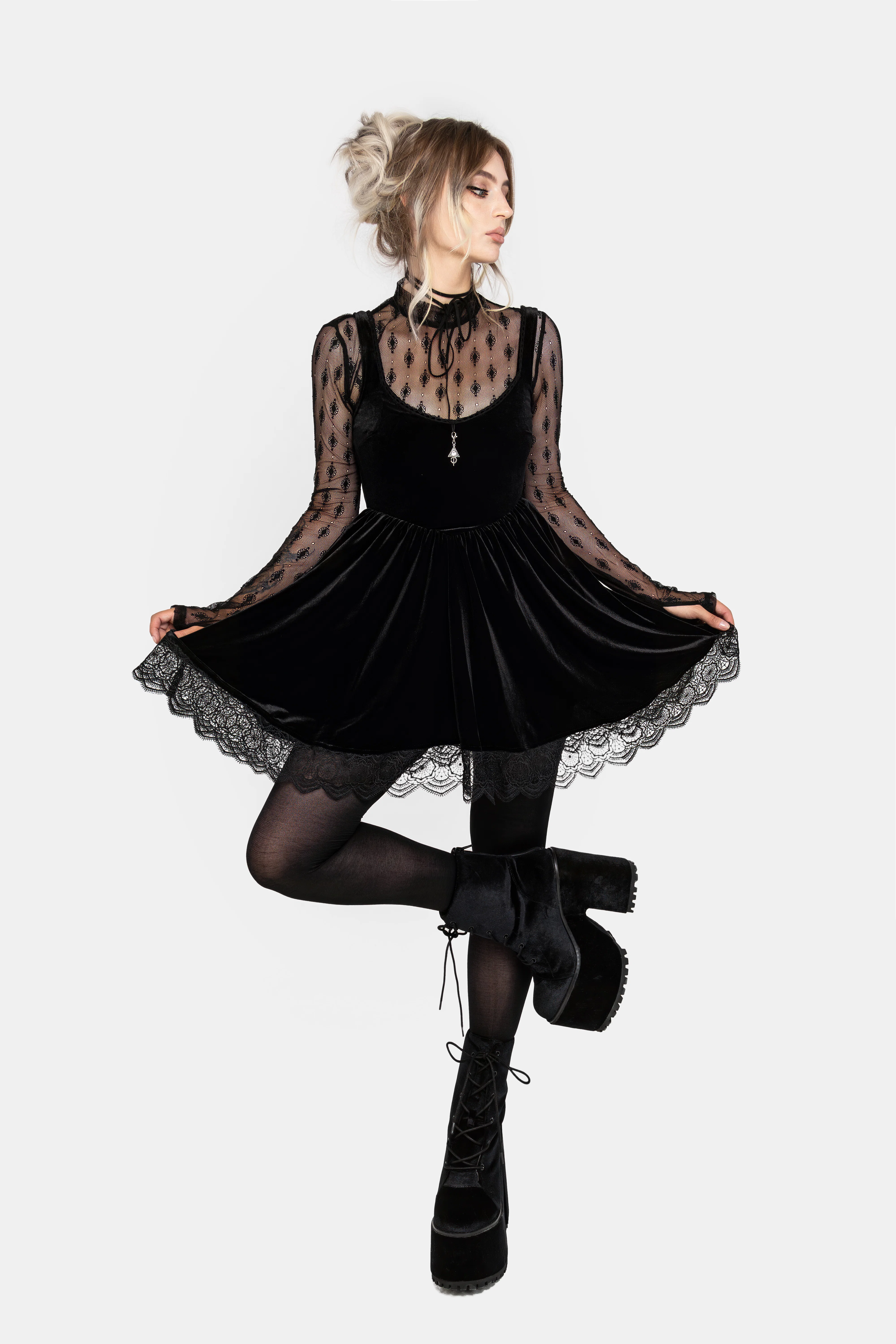 Essendi Long Sleeve Mesh Top - Image 7