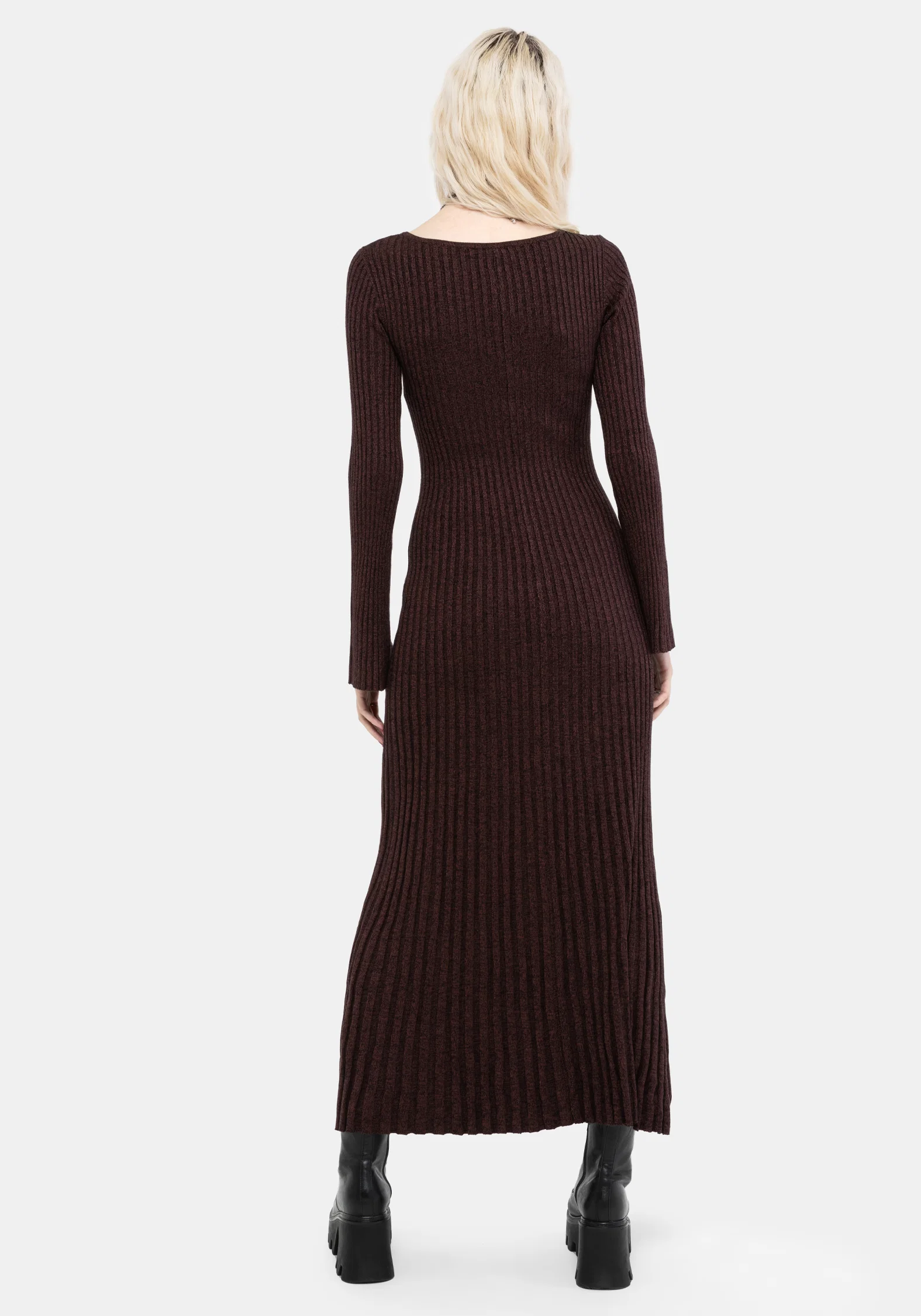 Estella Long Sleeve Knit Maxi Dress - Image 3