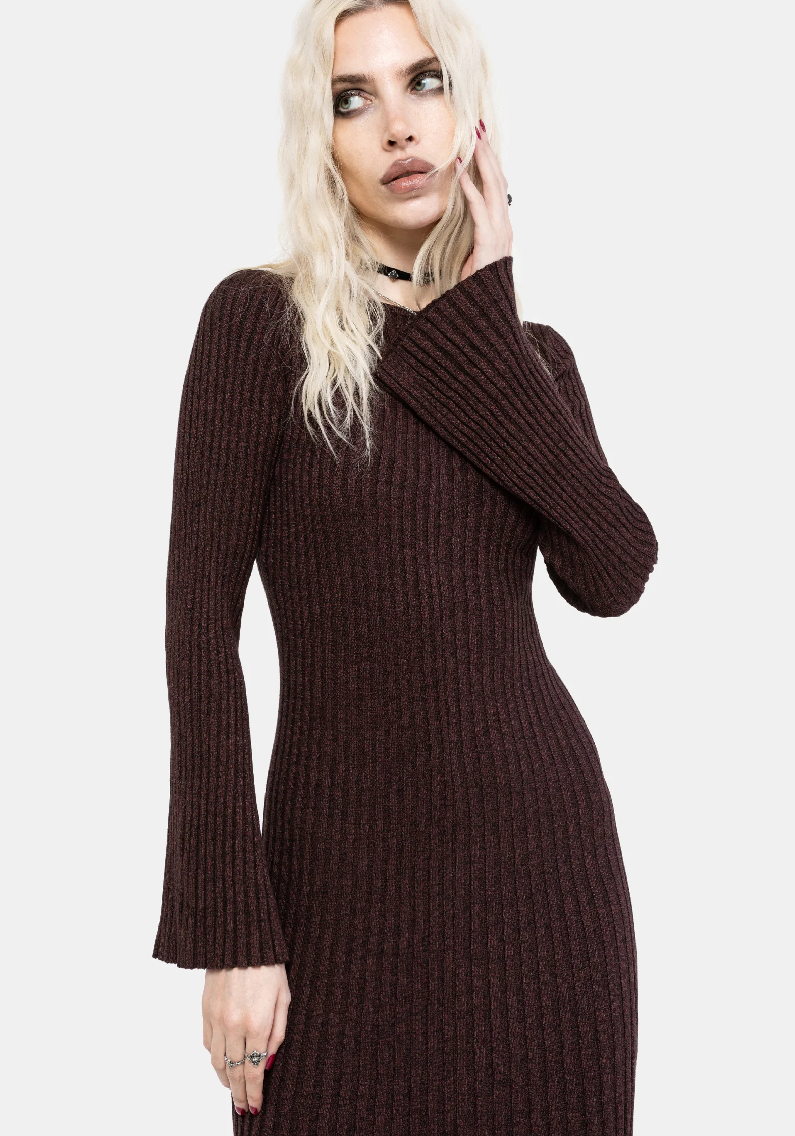 Estella Long Sleeve Knit Maxi Dress - Image 4
