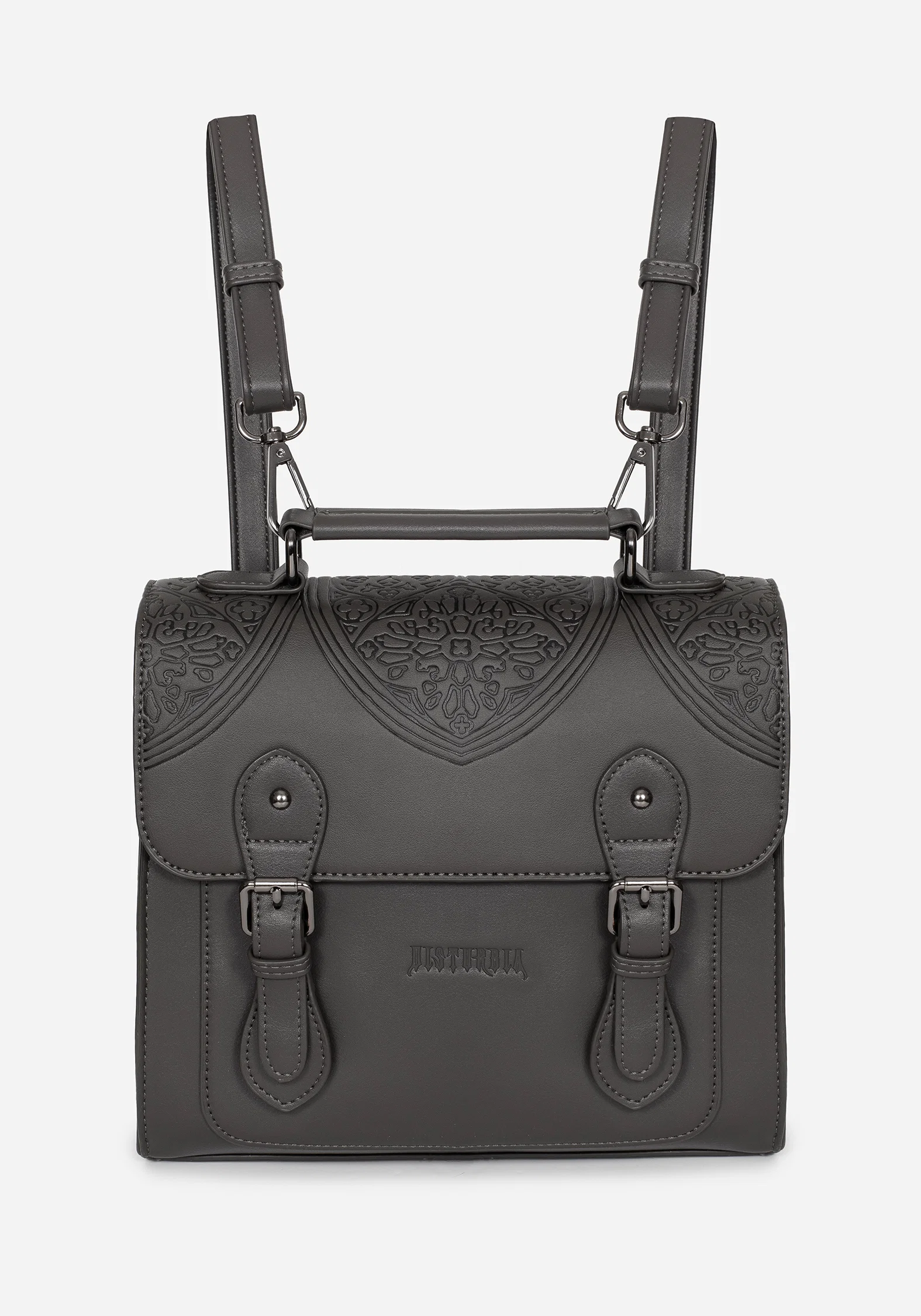 Esther Debossed Satchel Backpack - Image 9