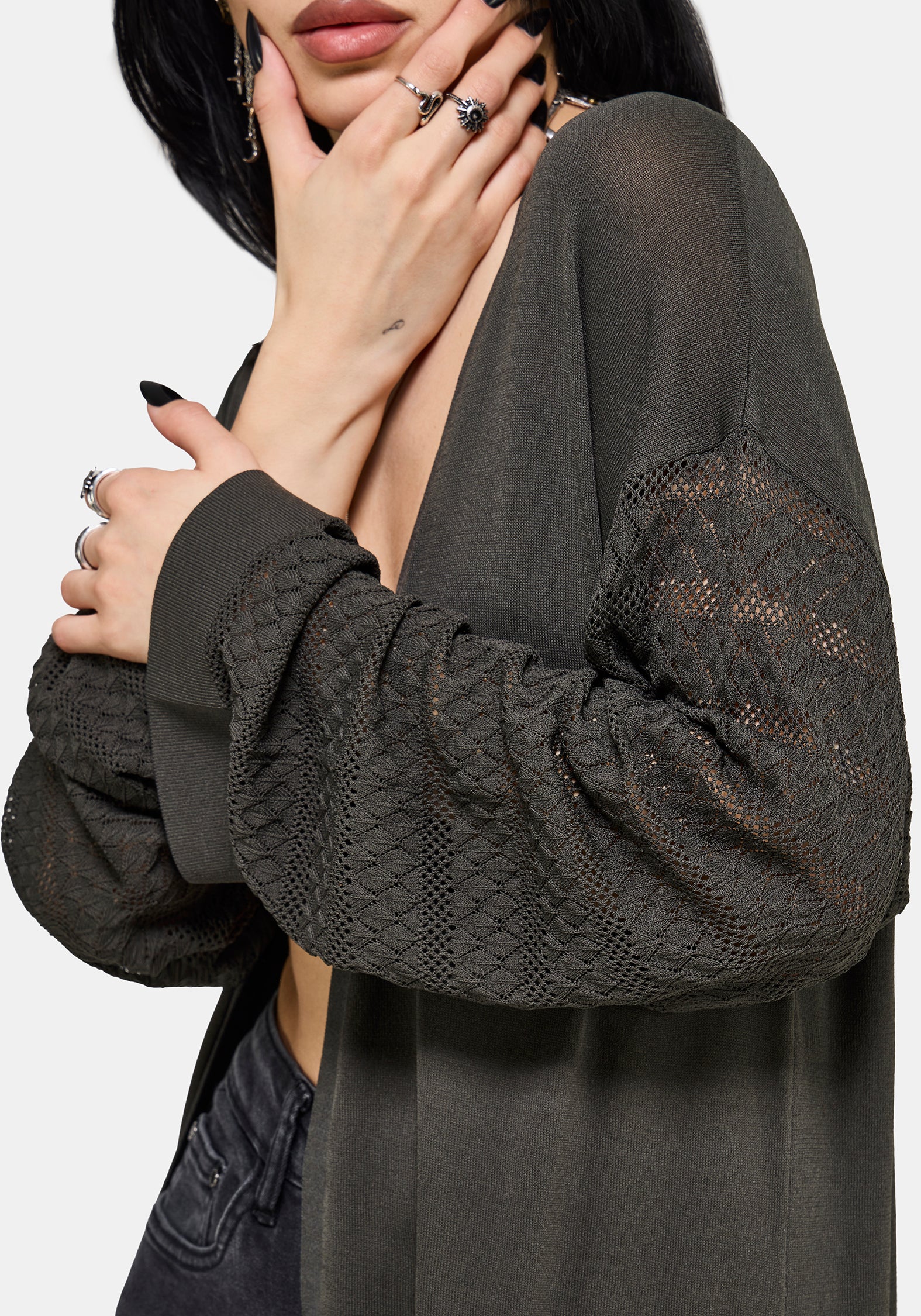 Evander Cosmic Astrology Lightweight Longline Cardigan - Image 3