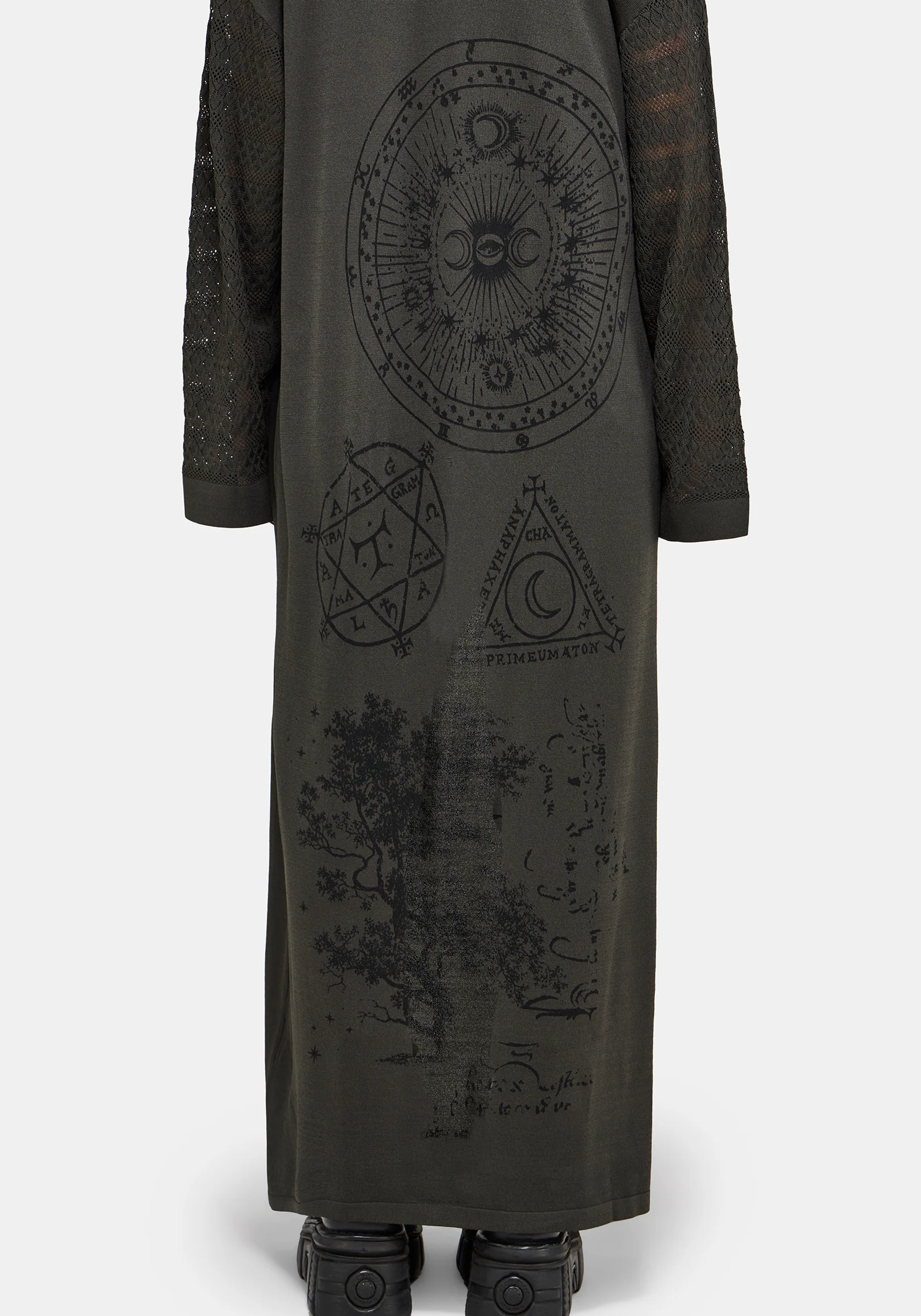 Evander Cosmic Astrology Lightweight Longline Cardigan - Image 4