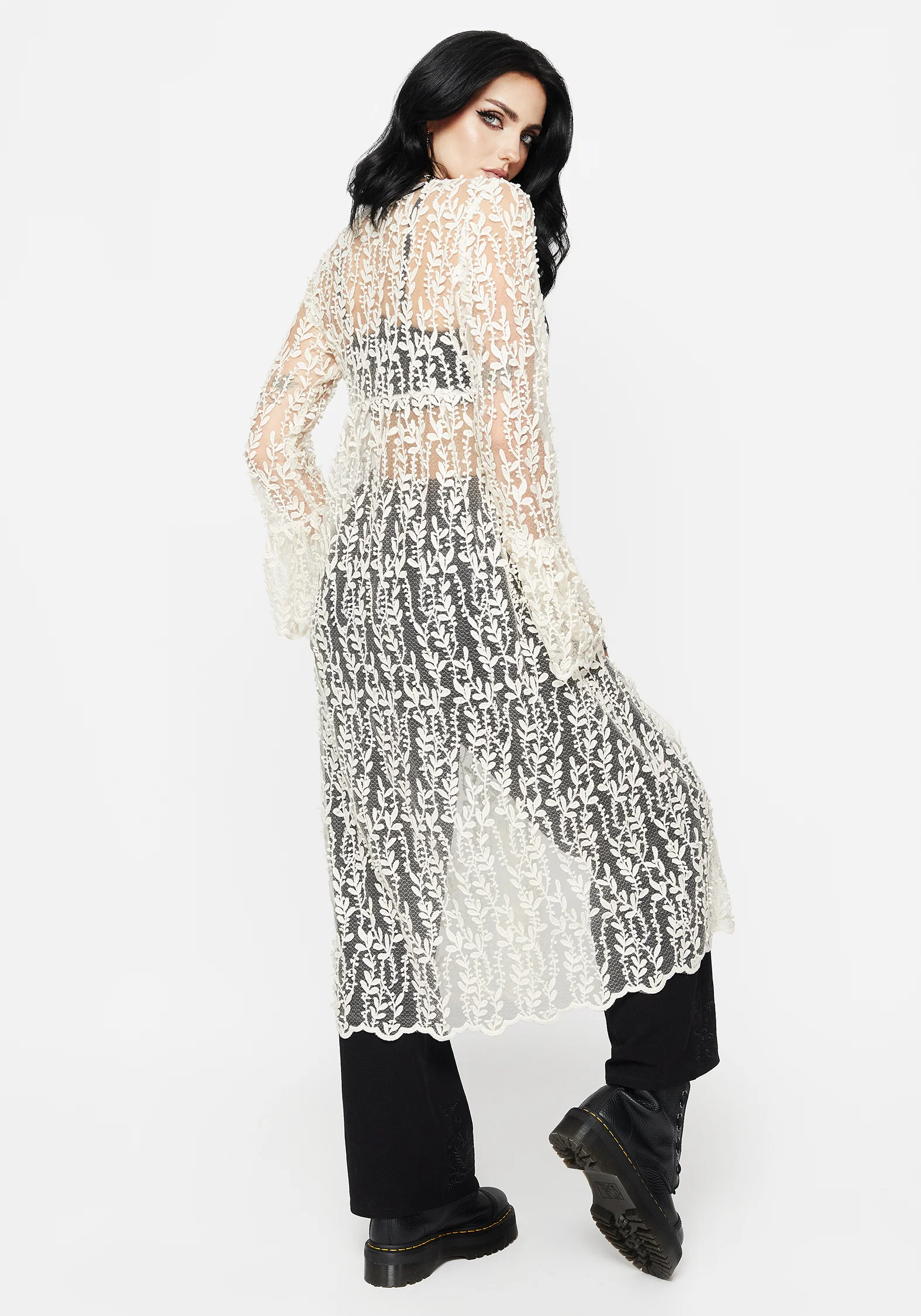 Evangeline Lace Kimono - Image 3