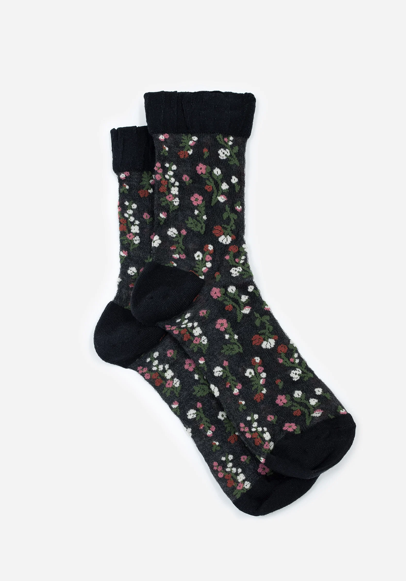 Everblooming Floral Mesh Socks - Image 6