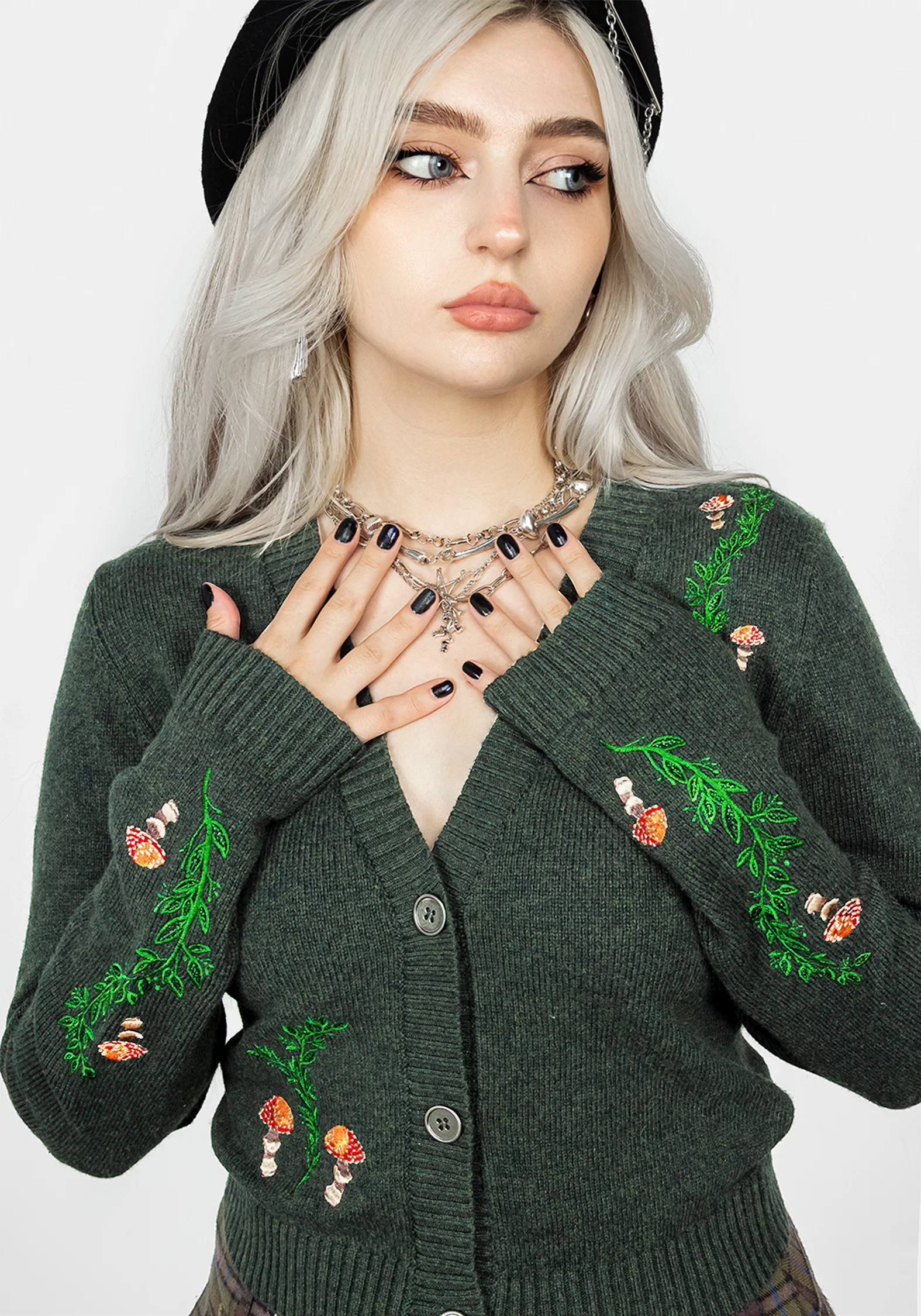 Fable Embroidered Cardigan - Image 2