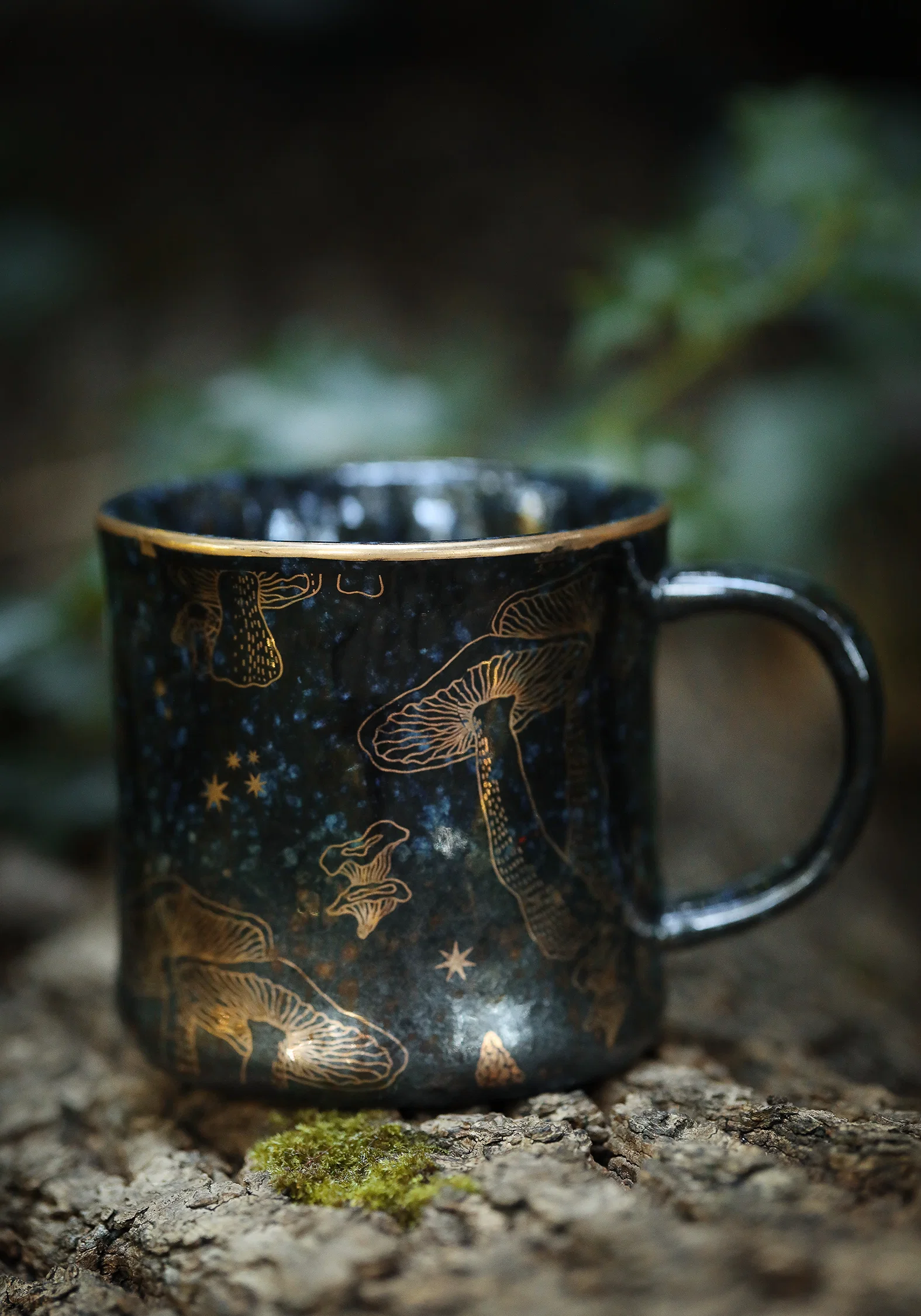 Faefire Foiled Mushroom Print Mug - Image 5