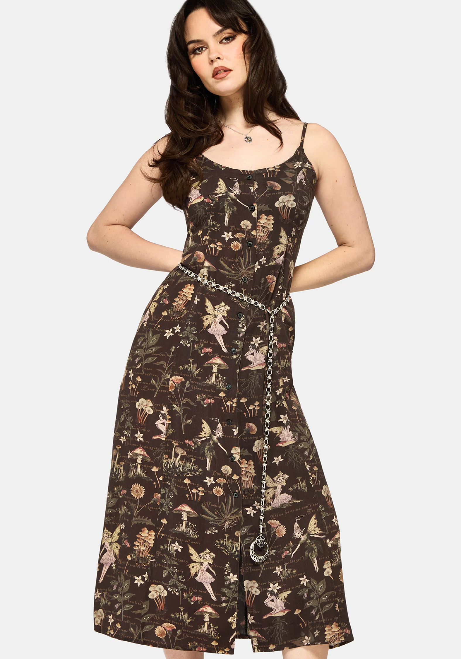 Faela Fairy  Button Down Cami Midaxi Dress - Image 6