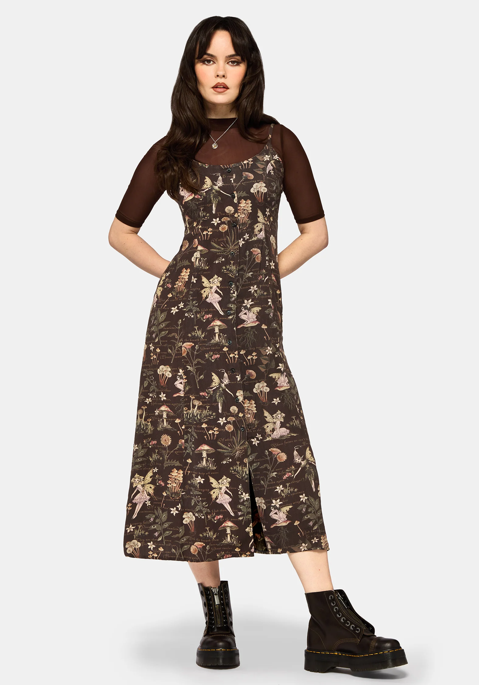 Faela Fairy  Button Down Cami Midaxi Dress - Image 7