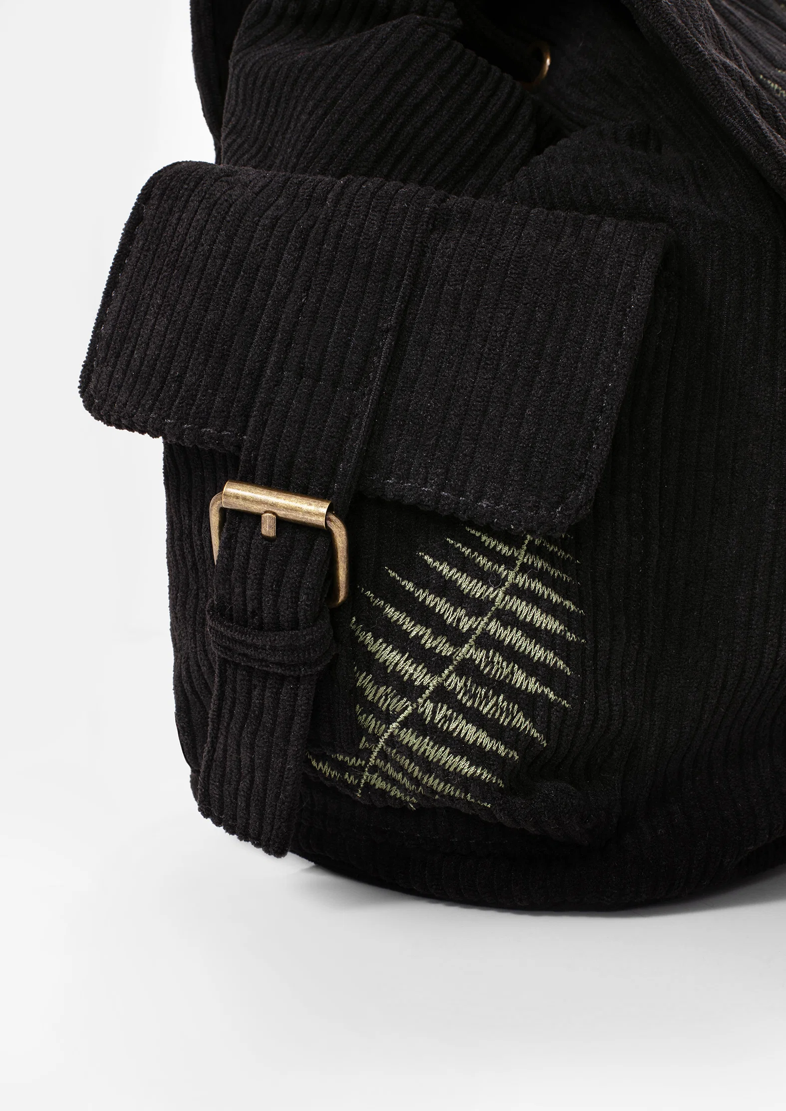 Fern Embroidered Satchel Backpack - Image 4