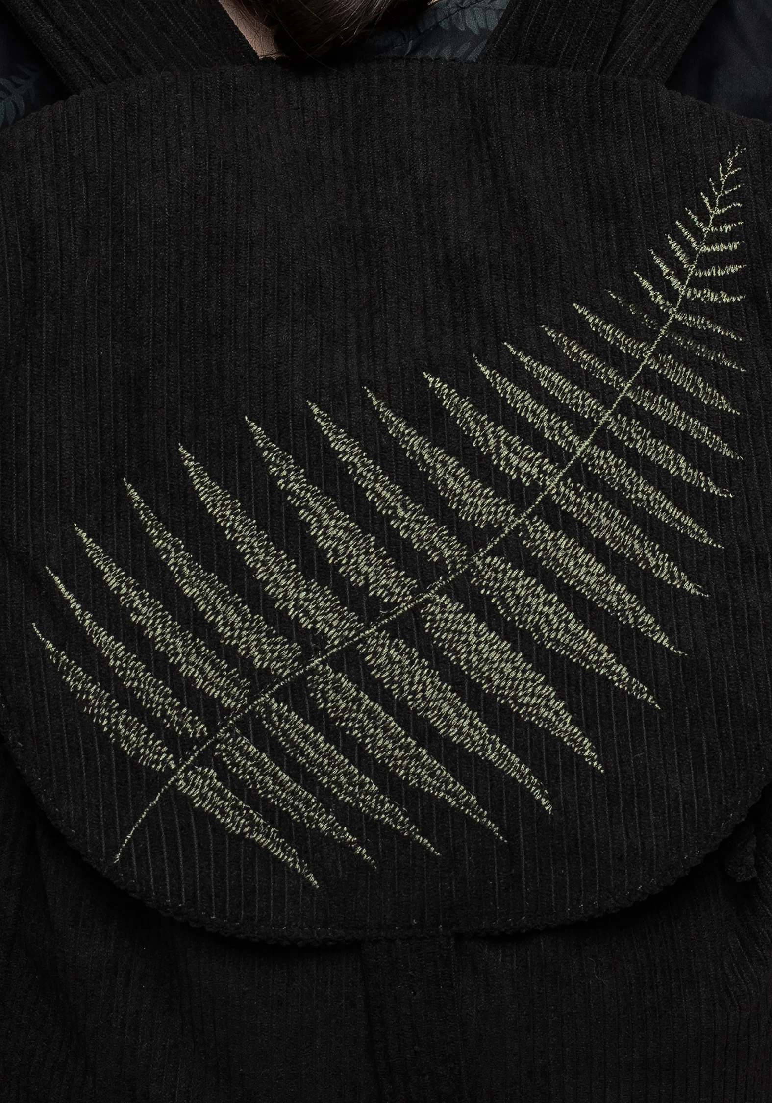 Fern Embroidered Satchel Backpack - Image 6