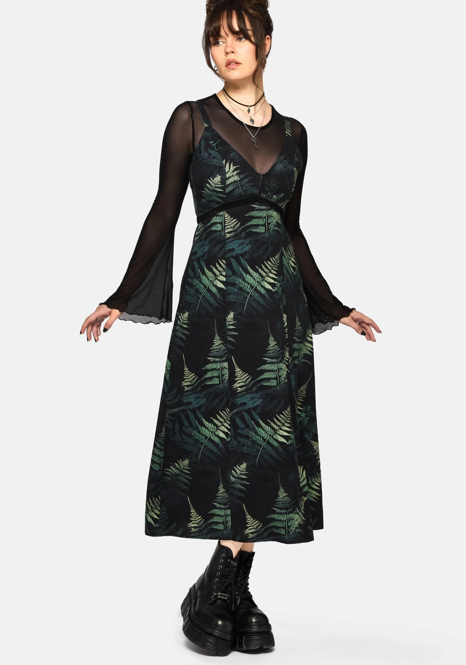 Fernery Printed Midaxi Cami Dress - Image 4