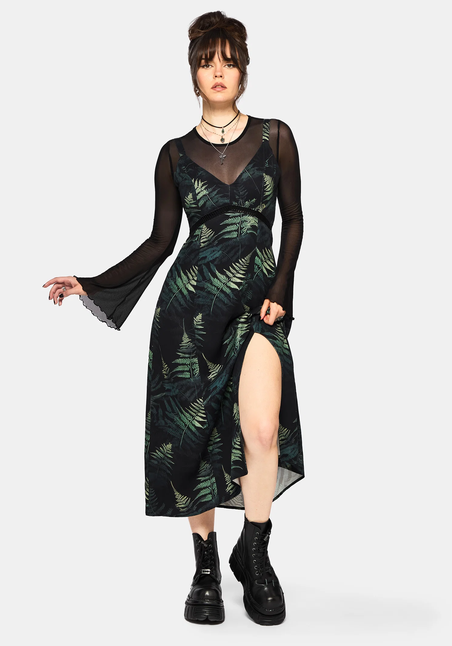 Fernery Printed Midaxi Cami Dress - Image 6