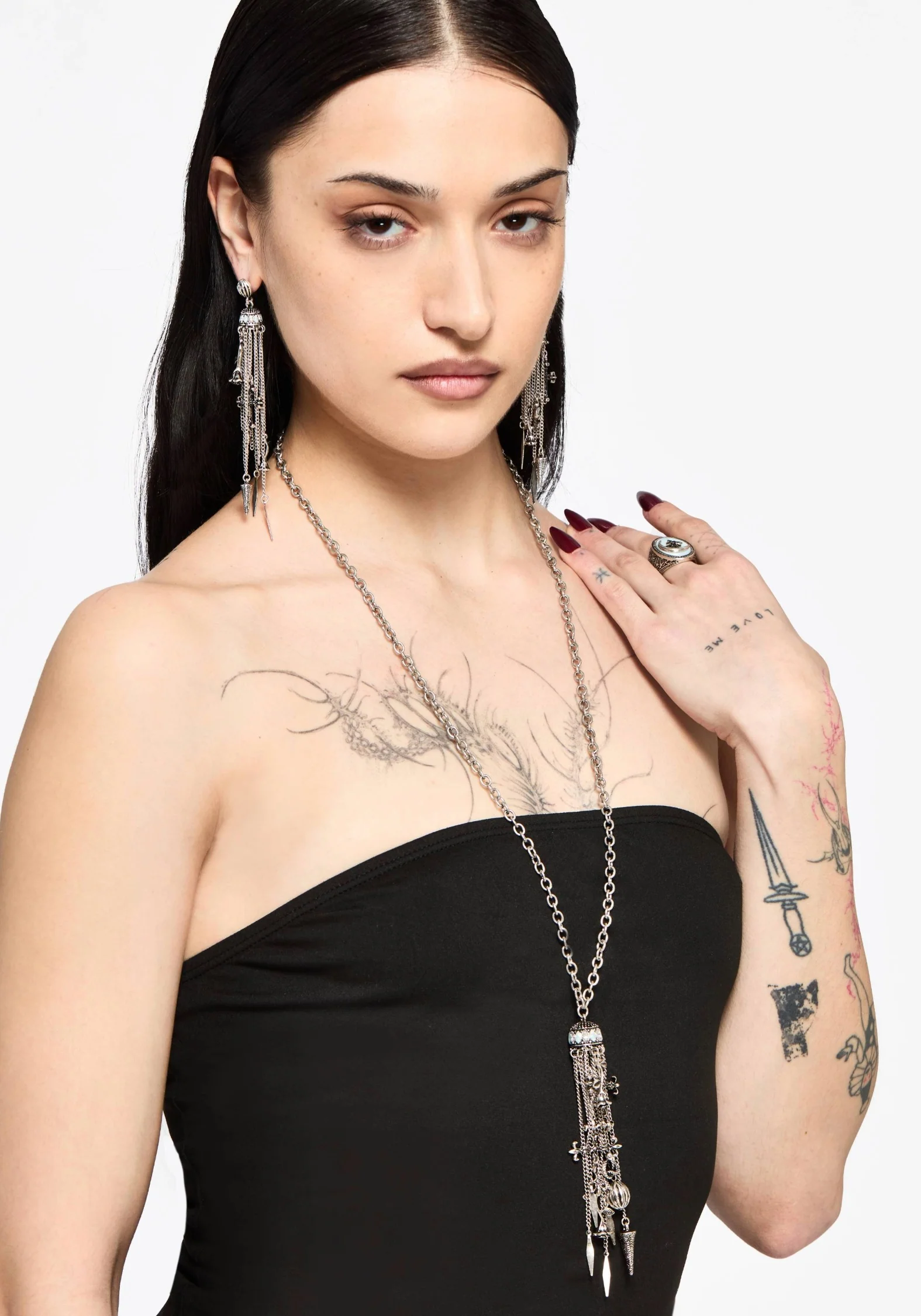 Flaren Charm Drop Earrings - Image 4