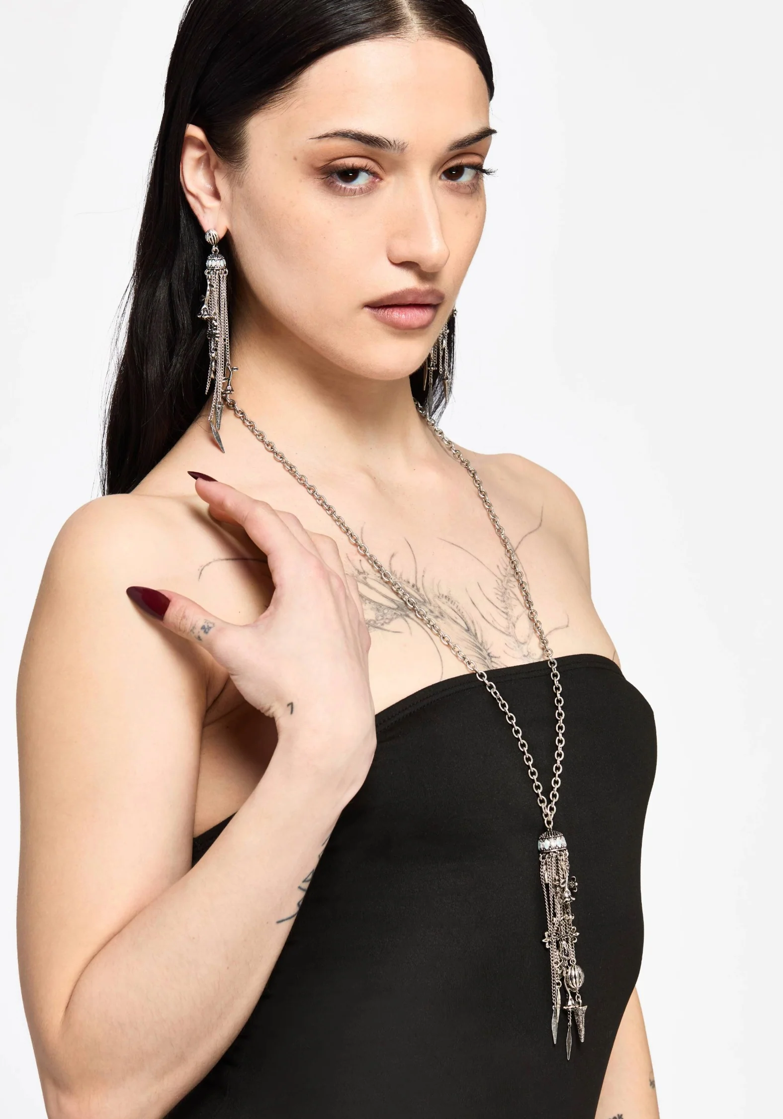 Flaren Charm Drop Necklace - Image 5