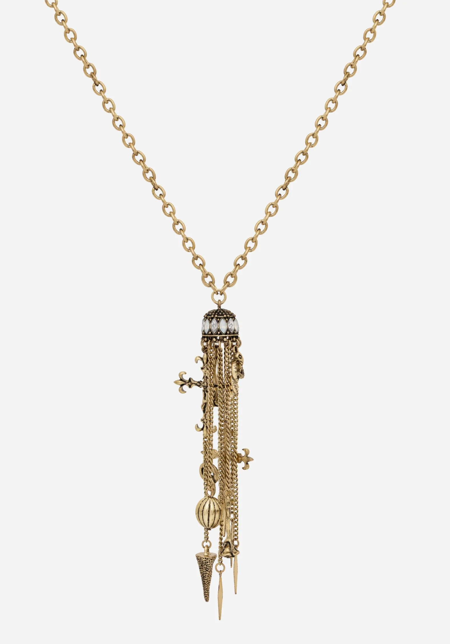 Flaren Charm Drop Necklace - Gold - Image 2