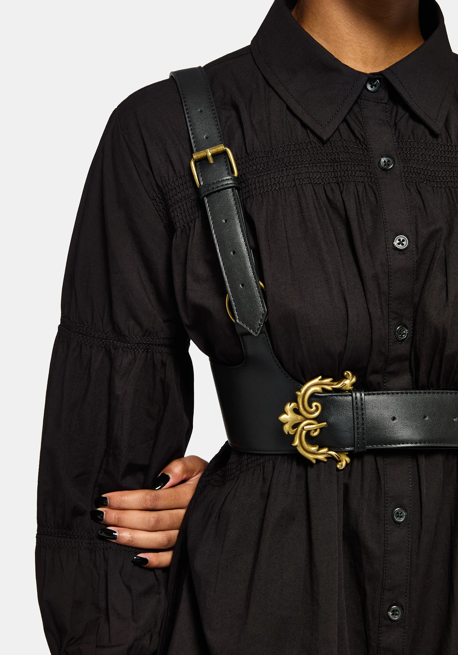 Fleur de Lis Buckle Harness - Image 3