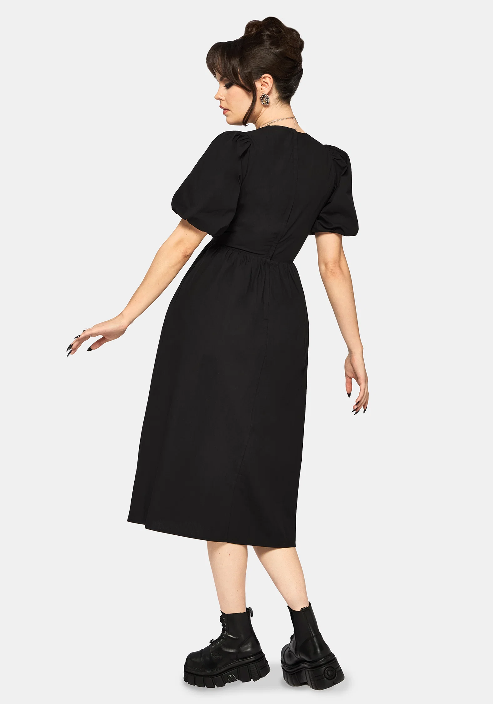 Fleux Phoenix Embroidered Wrap Midi Dress - Image 3