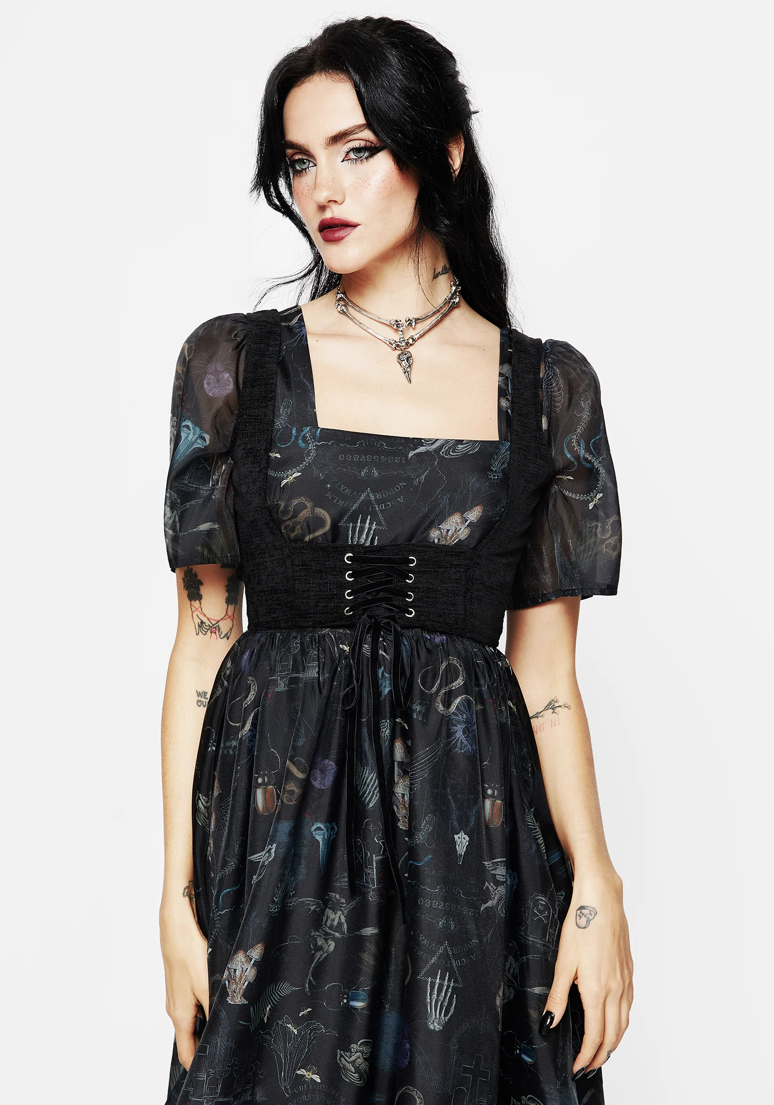 Florence Lace Up Harness Corset Top - Image 6
