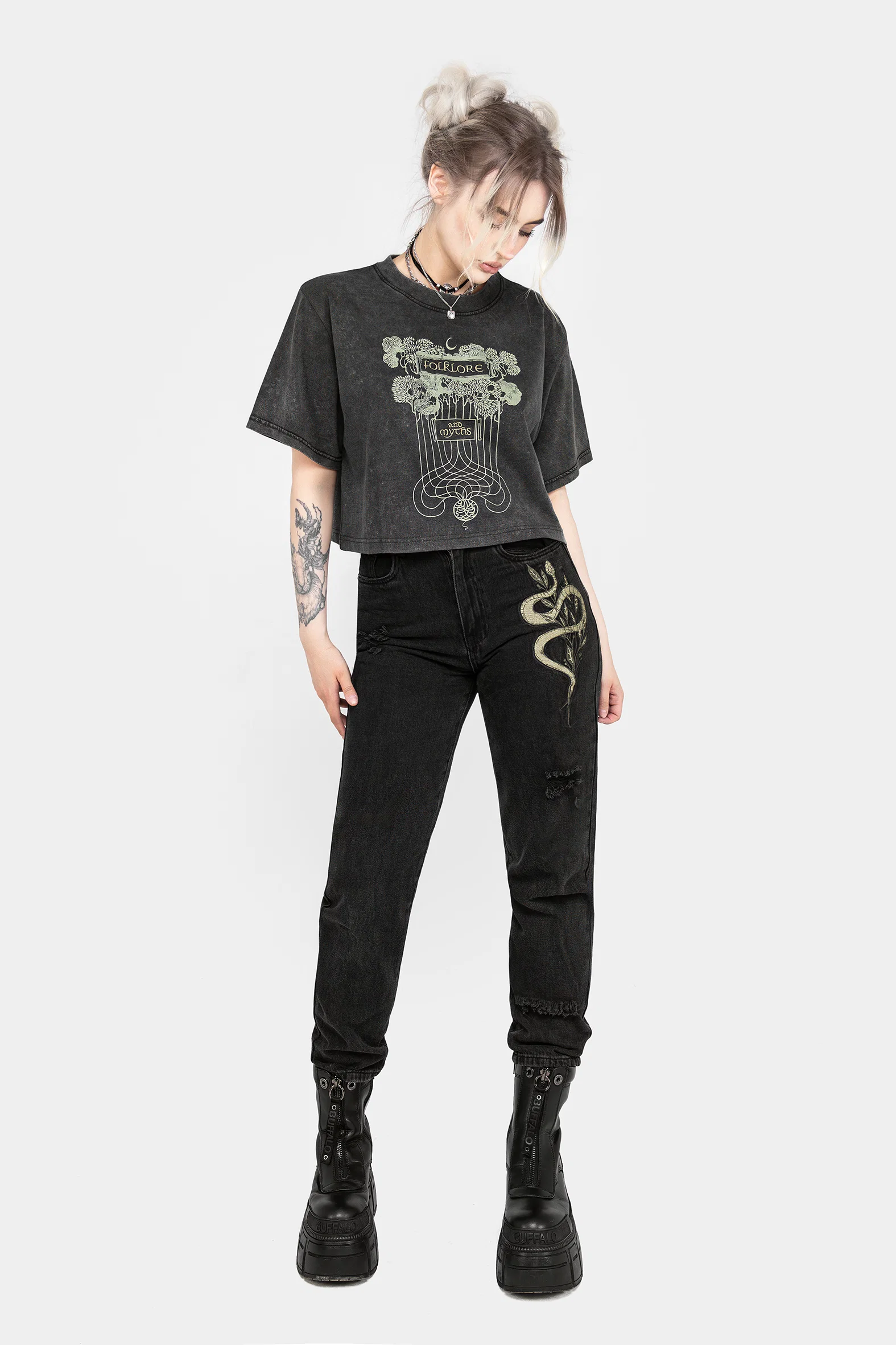 Folklore Boxy Crop T-shirt - Image 4