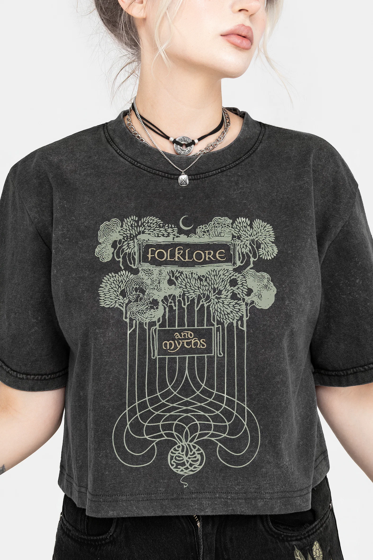 Folklore Boxy Crop T-shirt - Image 5