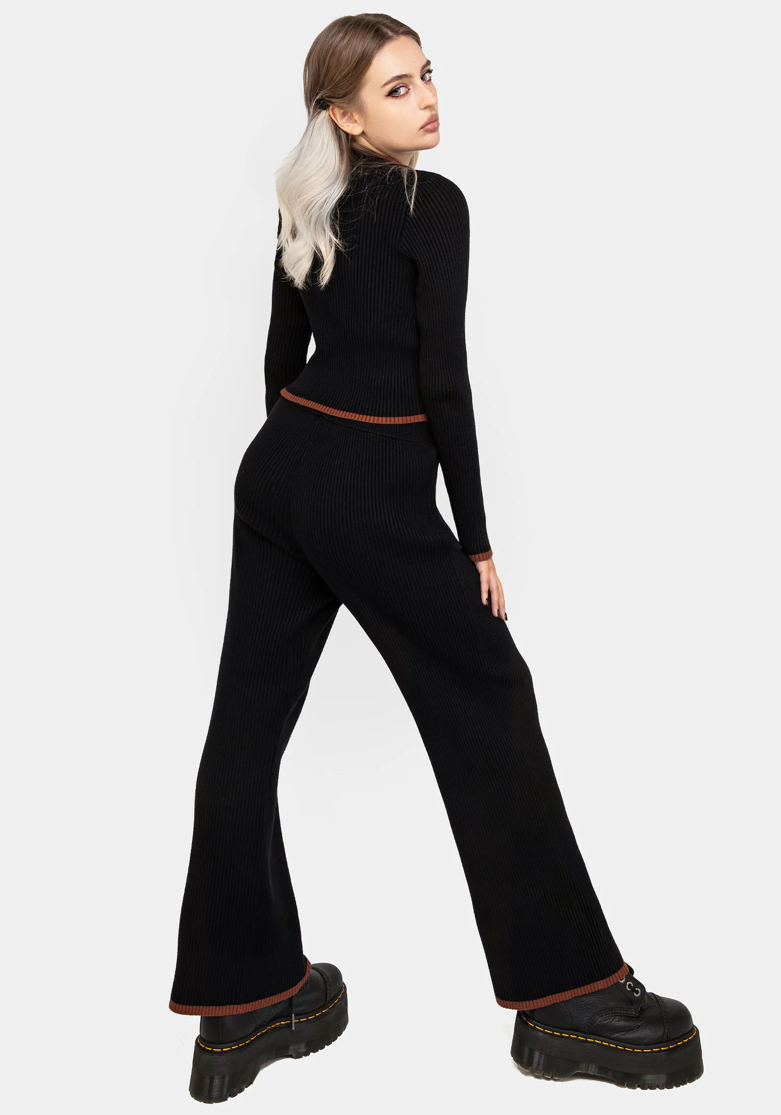 Foxfire Embroidered Knit Joggers - Image 3