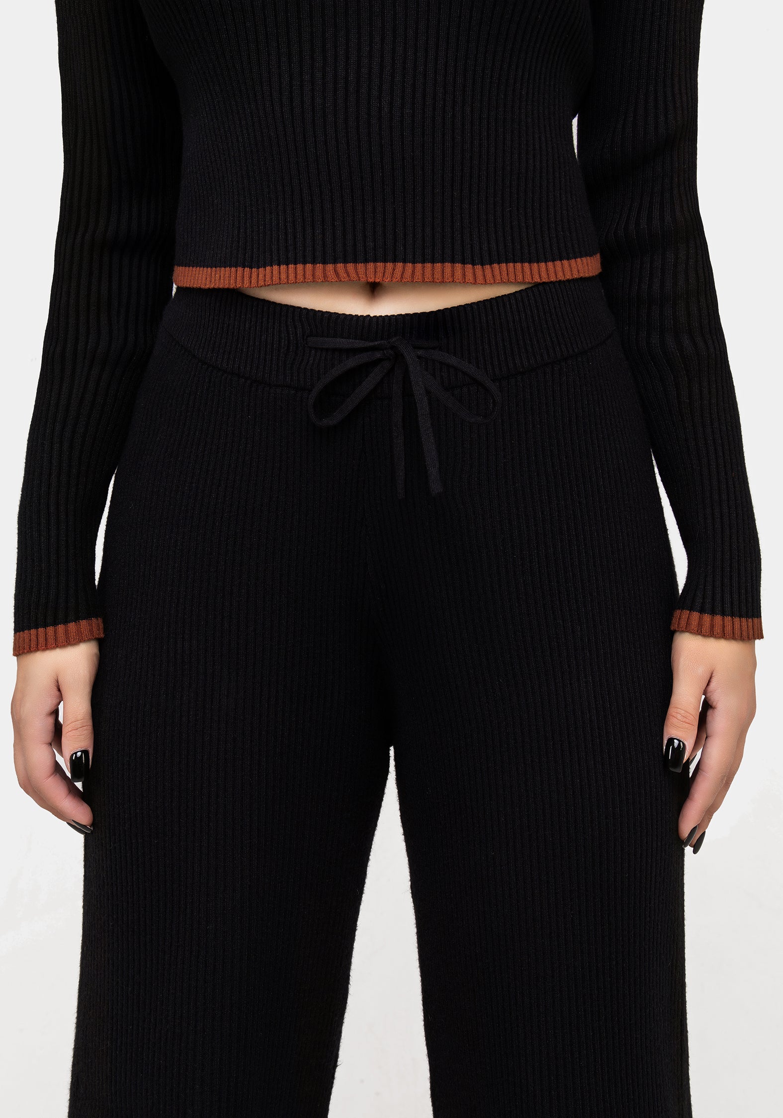 Foxfire Embroidered Knit Joggers - Image 9