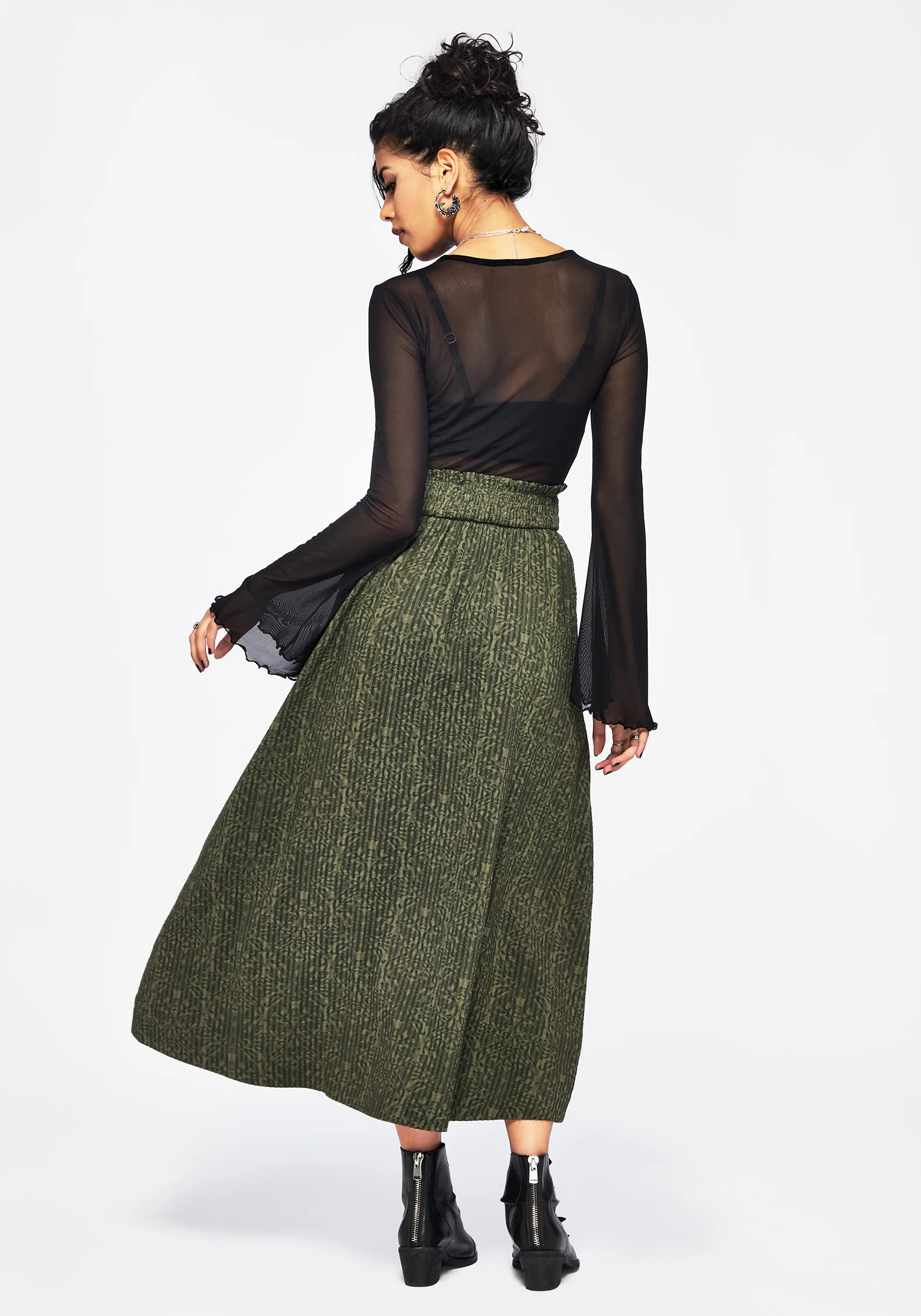 Francesca Dragon Printed Midaxi Skirt - Image 3