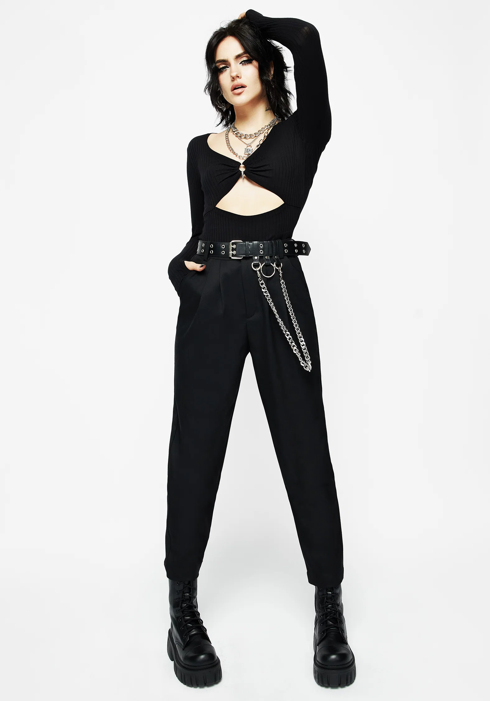 Fury Double Eyelet Chain Belt - Image 6