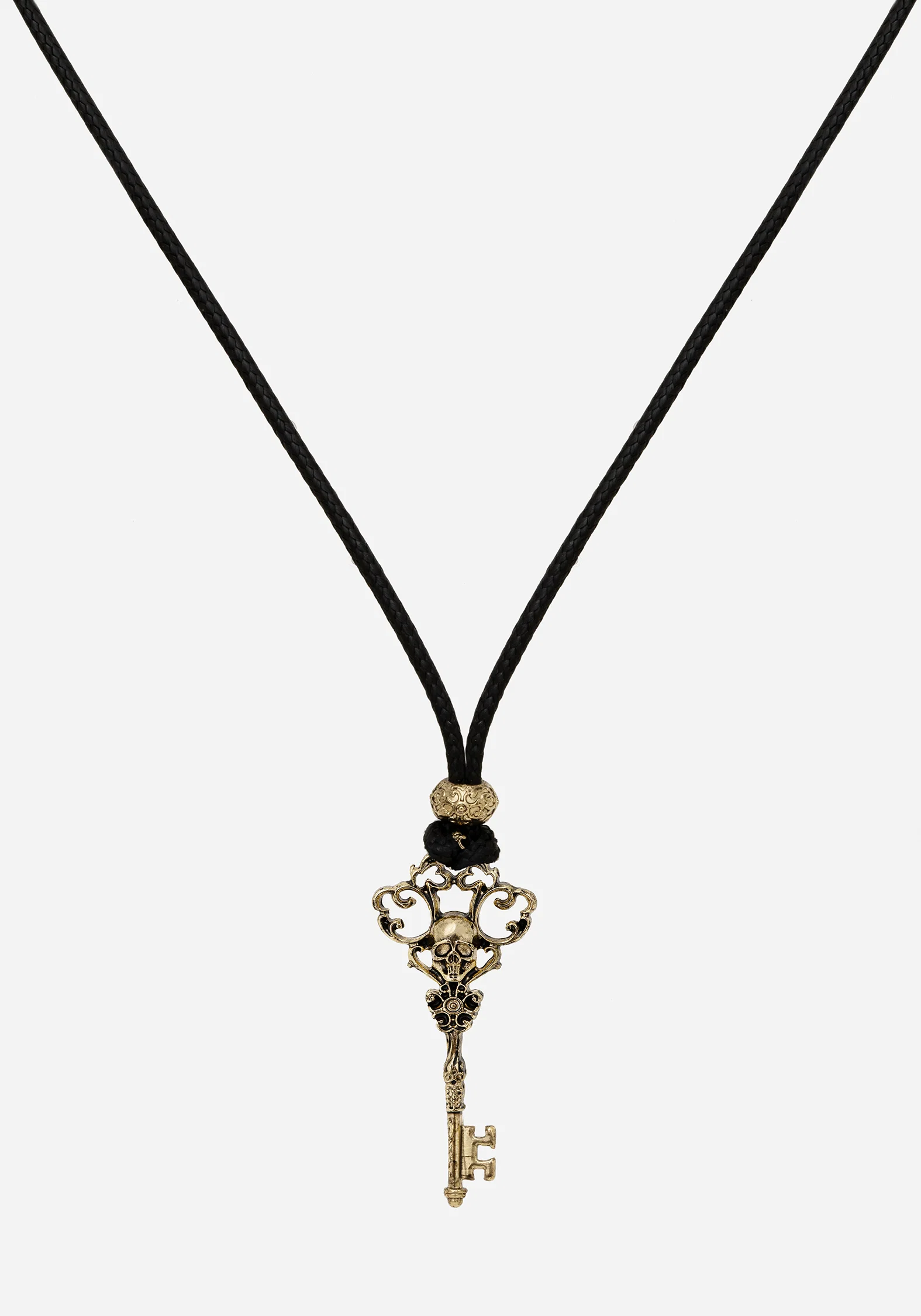 Genesta Skull Key Cord Necklace - Image 3