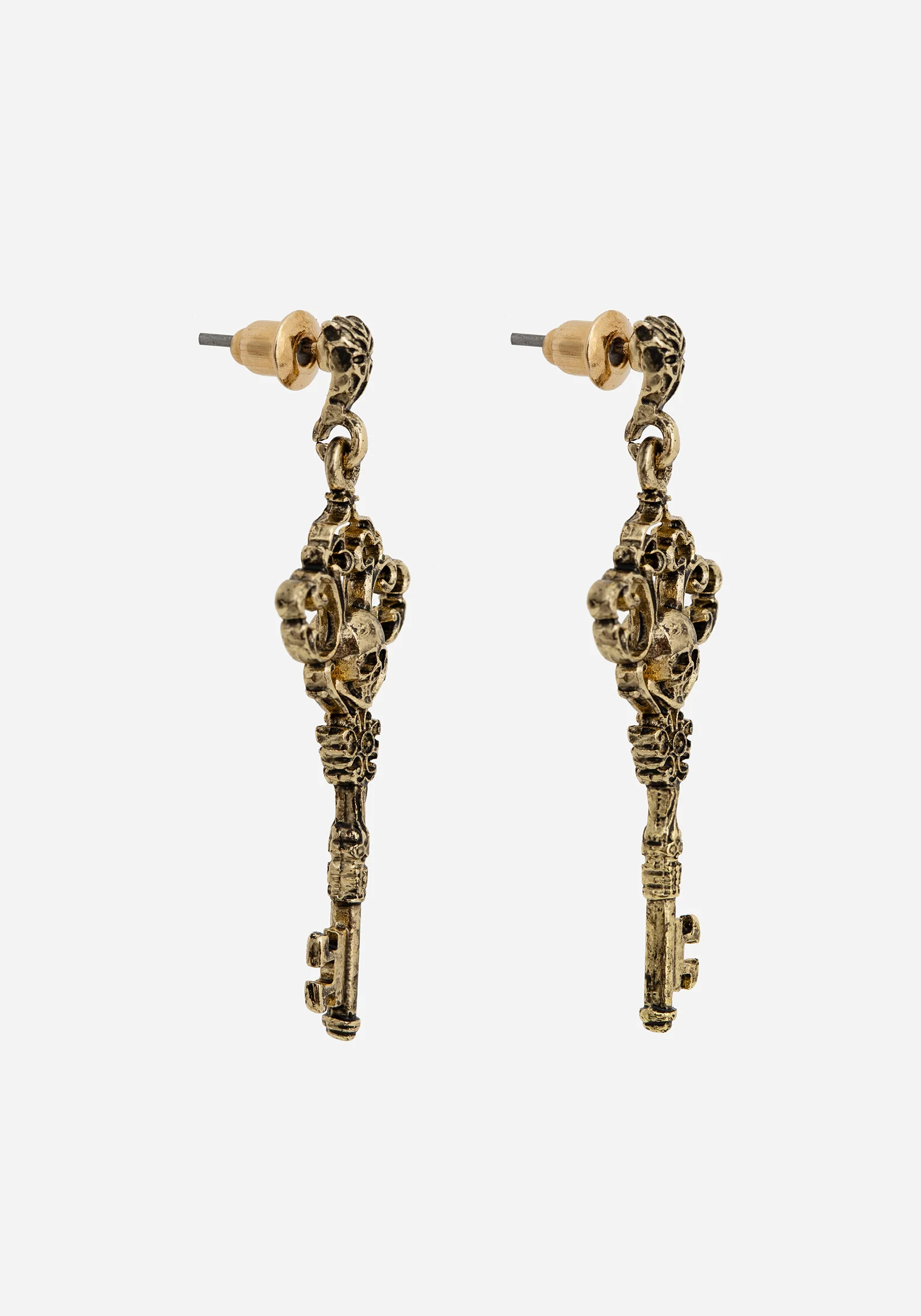Genesta Skull Key Earrings - Image 5