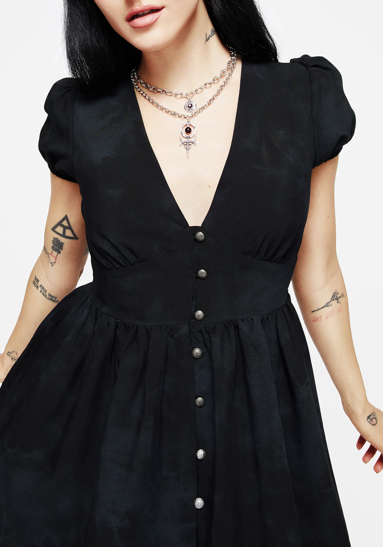 Gladys Button Up Mini Dress - Image 2